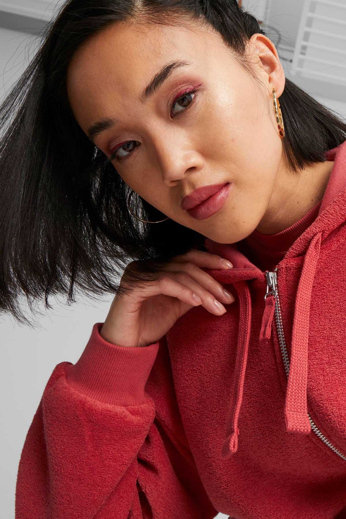 Puma Her Winterized Kadın Sweatshirt 67600821 Kırmızı