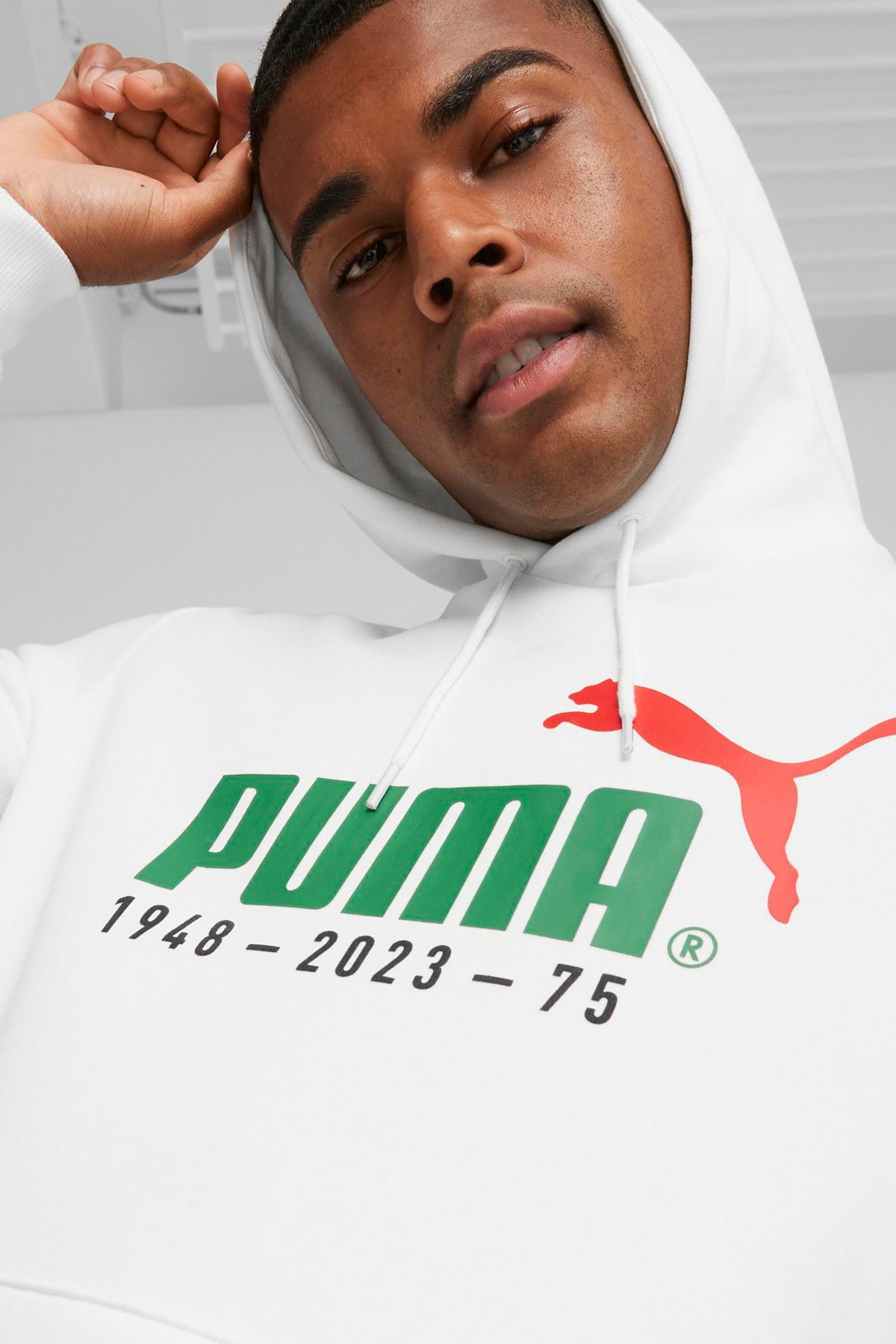 Puma No. 1 Logo Celebration Erkek Sweatshirt 67602102 Beyaz