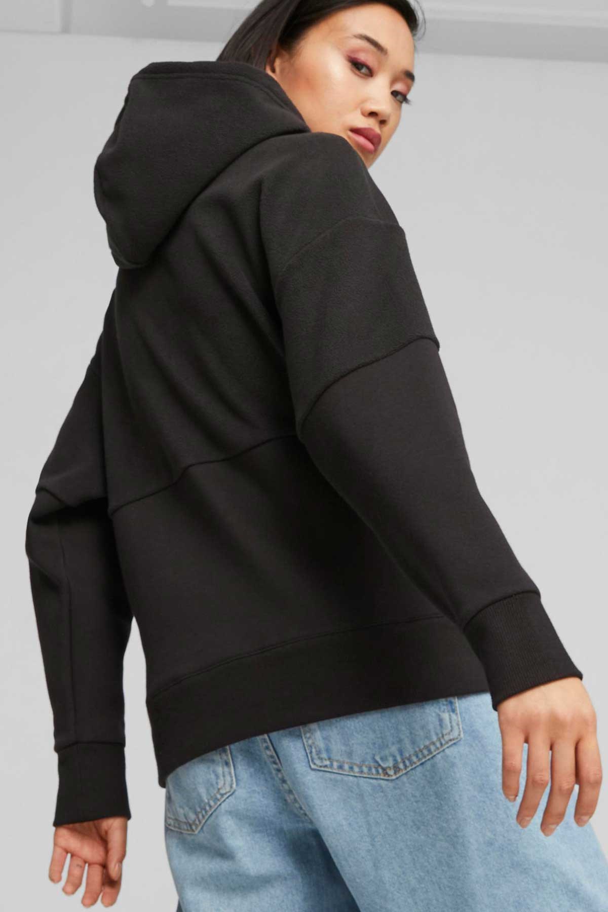 Puma Power Colorblock Kadın Sweatshirt 67602601 Siyah