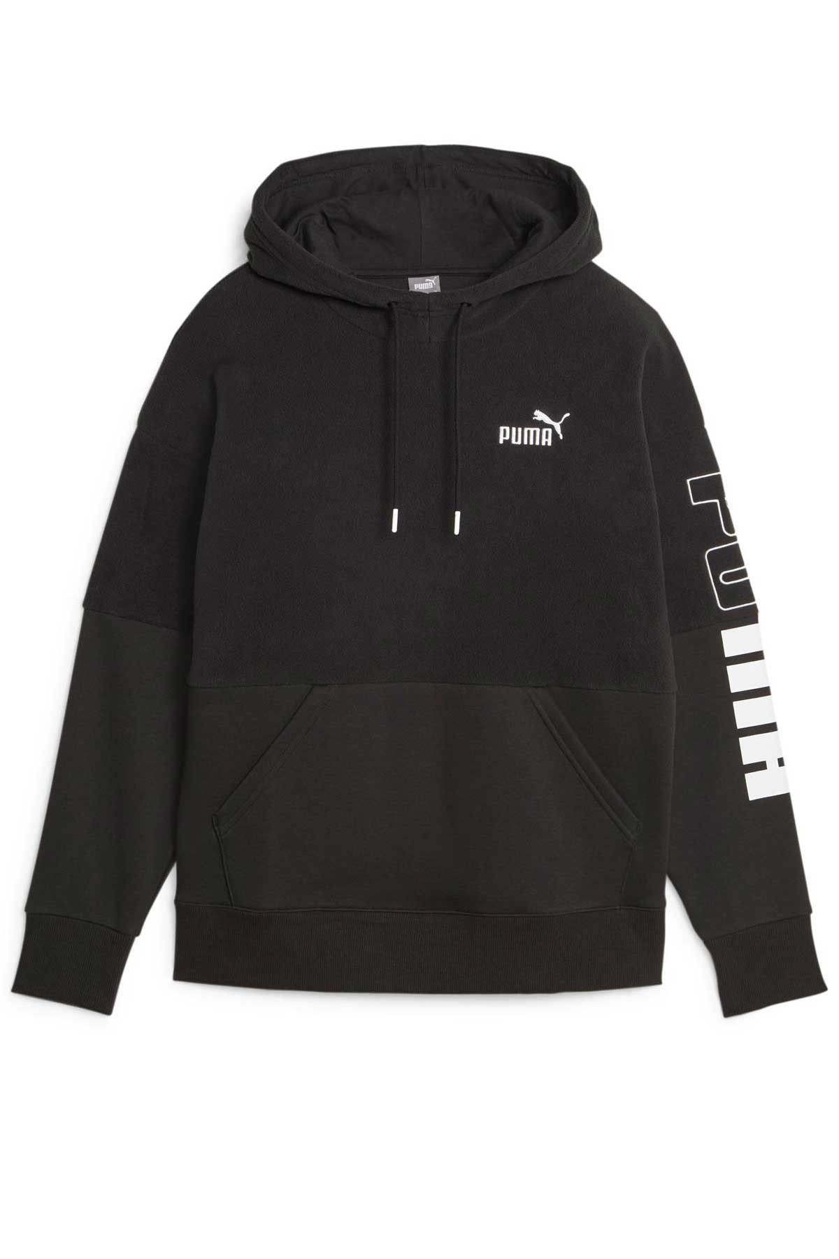 Puma Power Colorblock Kadın Sweatshirt 67602601 Siyah