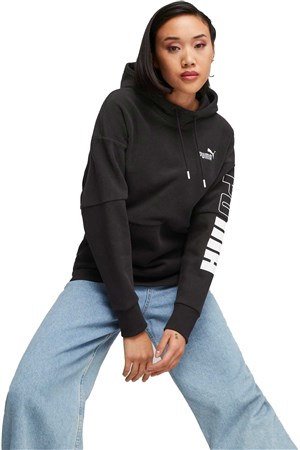 Puma Power Colorblock Kadın Sweatshirt 67602601 Siyah