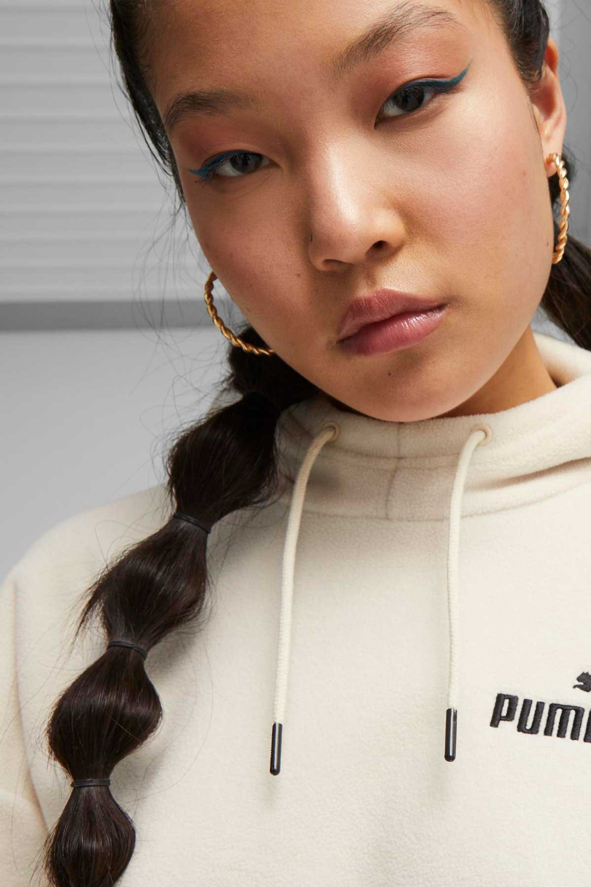 Puma Power Colorblock Kadın Sweatshirt 67602687 Beyaz