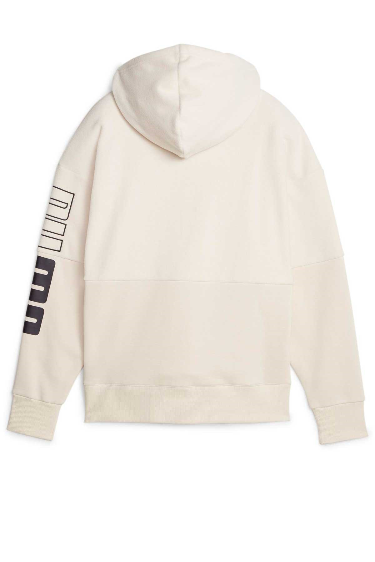 Puma Power Colorblock Kadın Sweatshirt 67602687 Beyaz