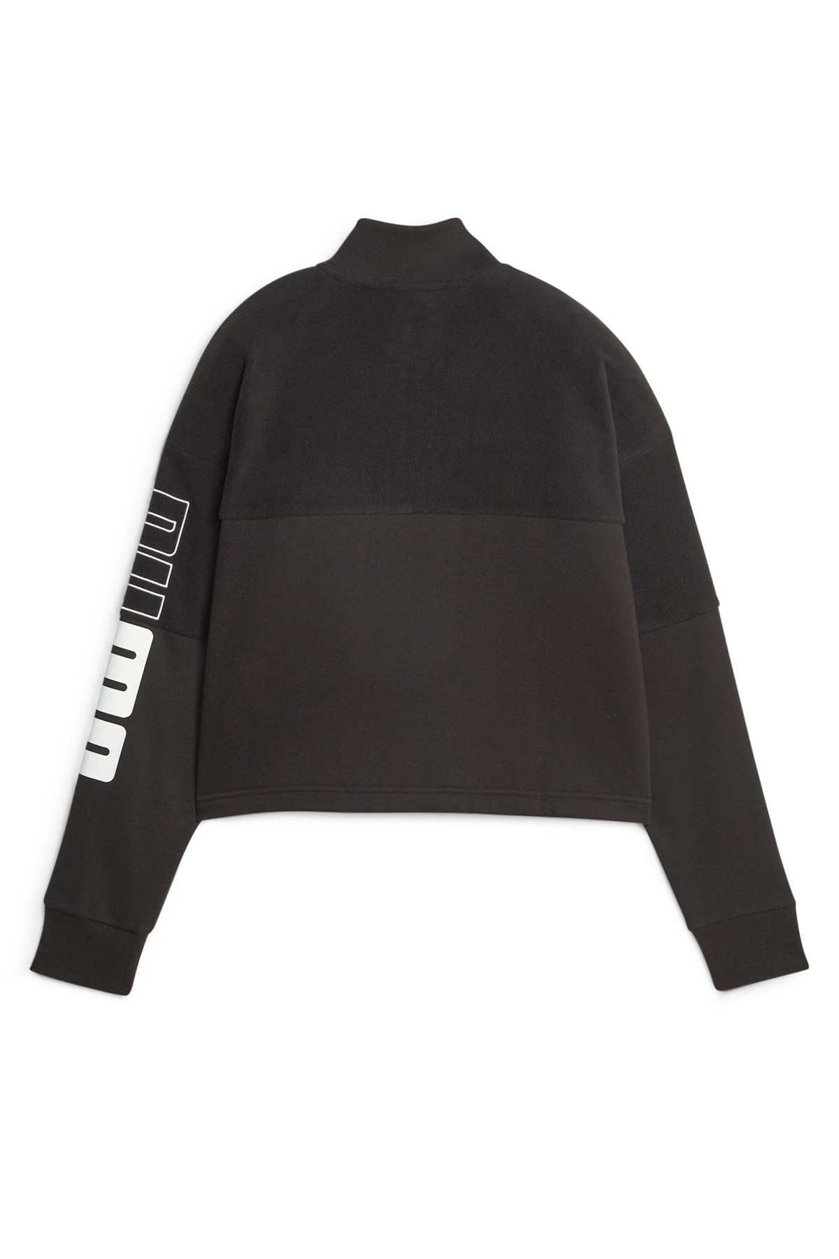 Puma Power Colorblock High Kadın Sweatshirt 67602701 Siyah