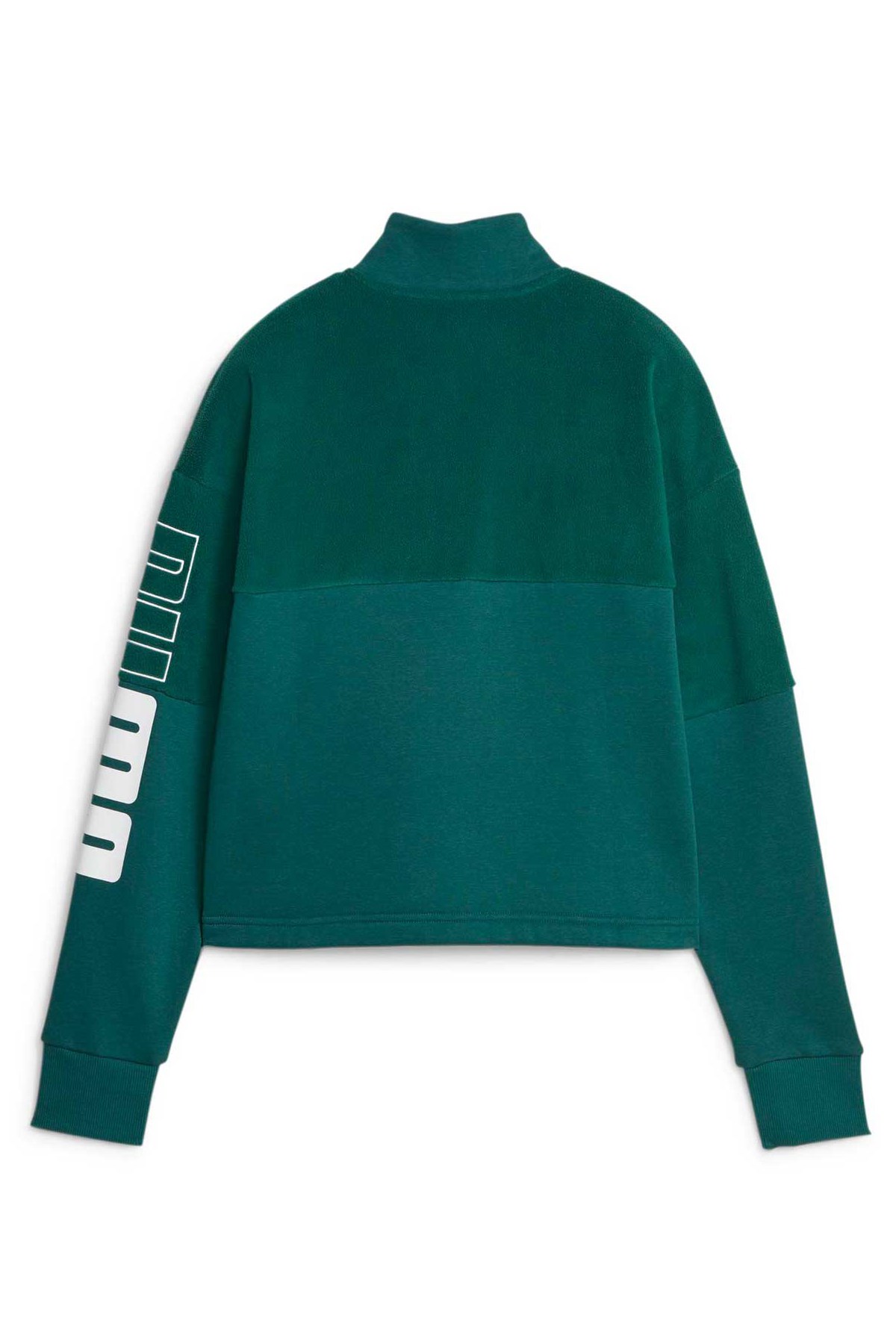 Puma Power Colorblock Kadın Sweatshirt 67602743 Yeşil