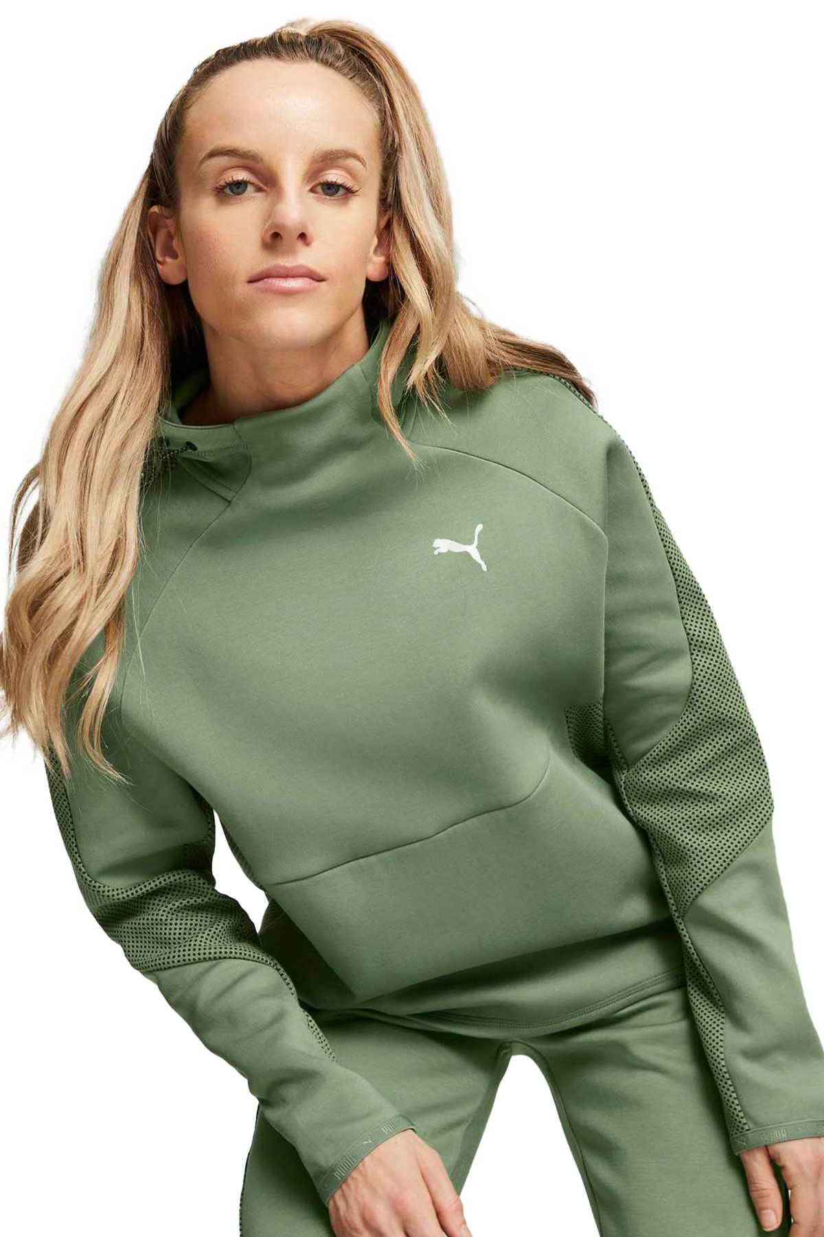 Puma Evostrıpe Kadın Sweatshirt 67607244 Yeşil
