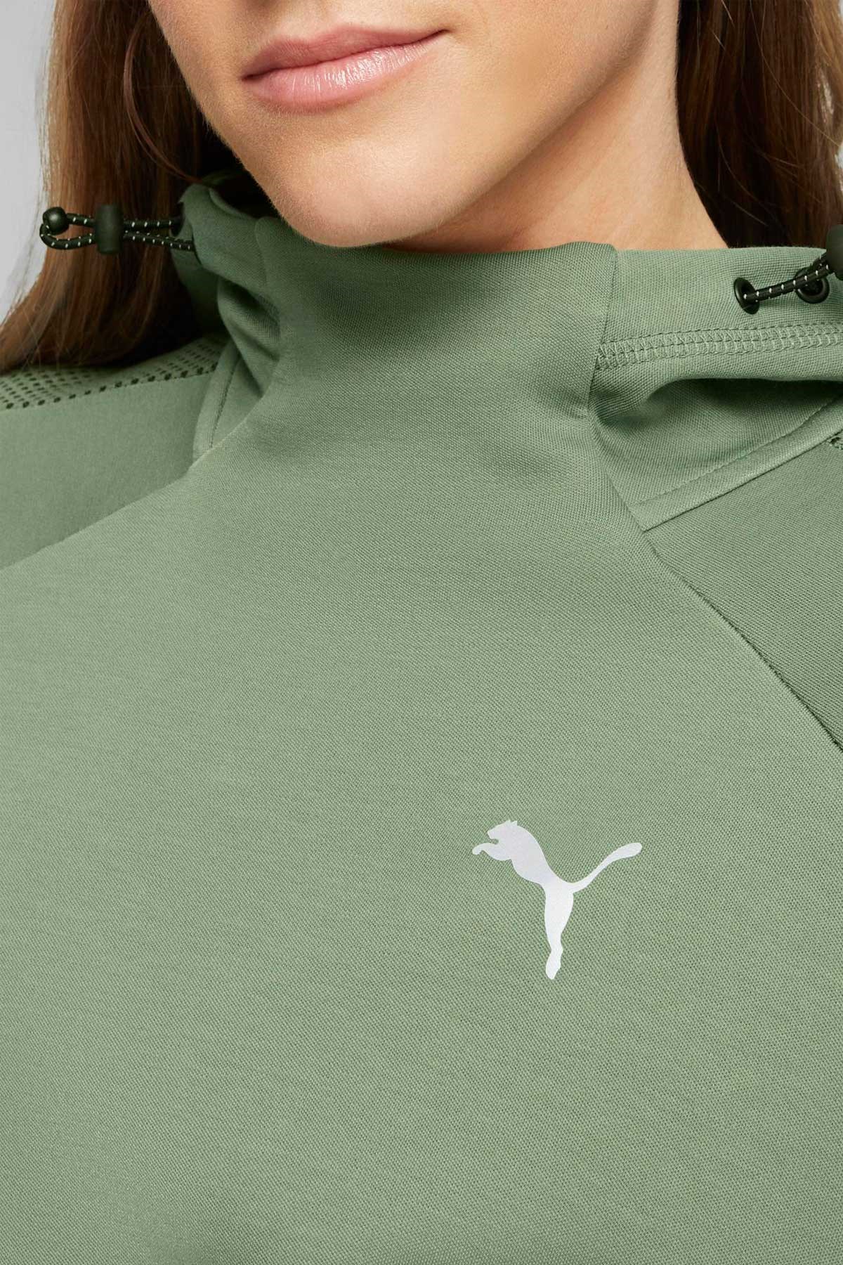 Puma Evostrıpe Kadın Sweatshirt 67607244 Yeşil
