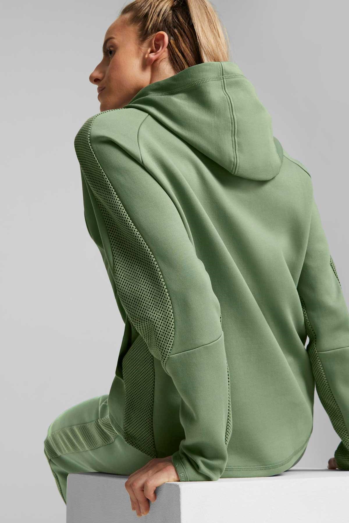 Puma Evostrıpe Kadın Sweatshirt 67607244 Yeşil
