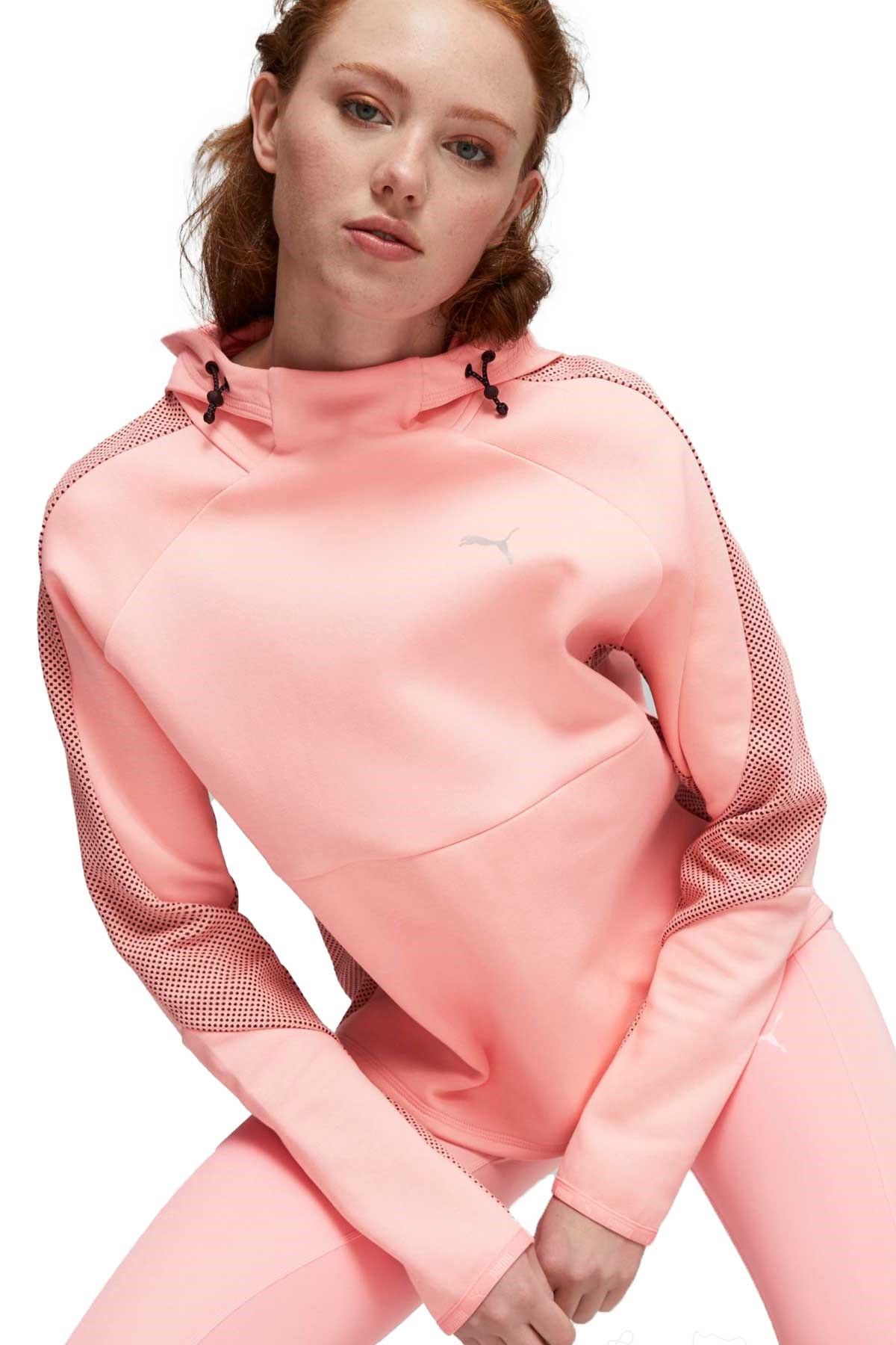 Puma Evostrıpe Kadın Sweatshirt 67607263 Pembe