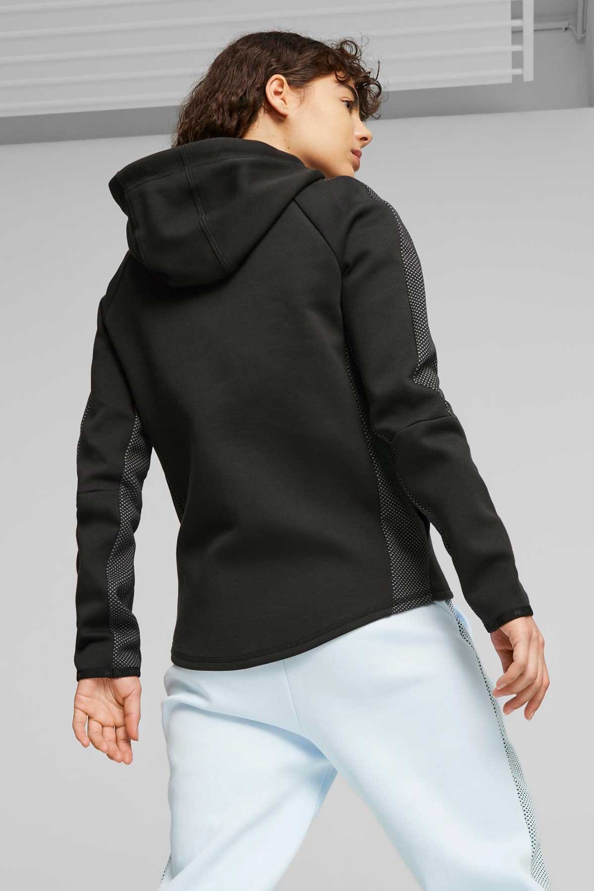Puma Evostrıpe Full-Zip Kadın Sweatshirt 67607301 Siyah