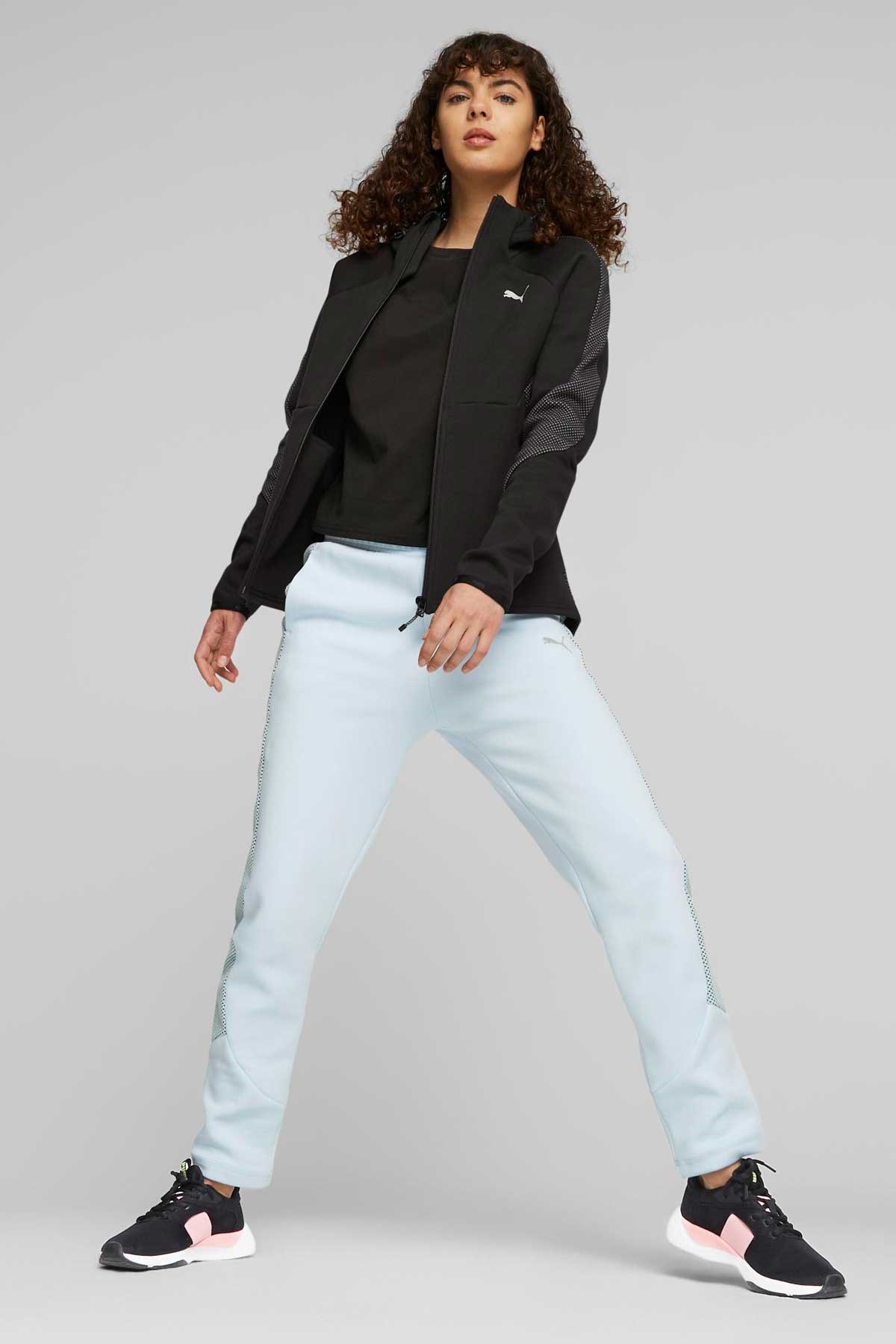 Puma Evostrıpe Full-Zip Kadın Sweatshirt 67607301 Siyah