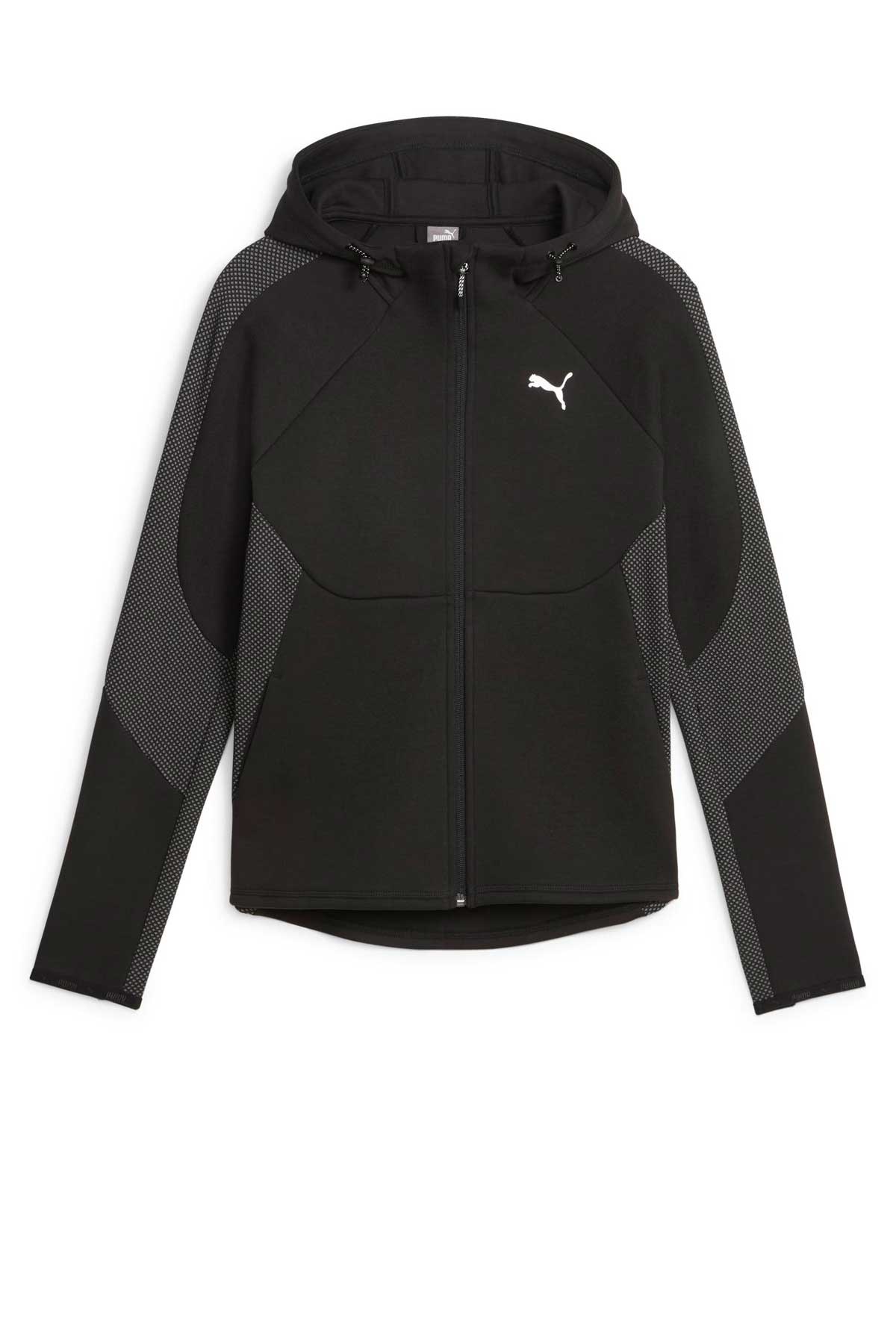 Puma Evostrıpe Full-Zip Kadın Sweatshirt 67607301 Siyah