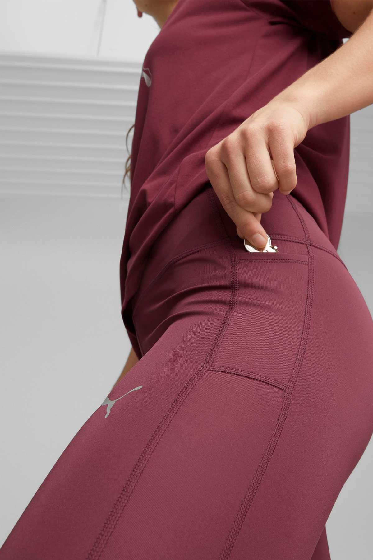 Puma Evostrıpe High-Waist Kadın Tayt 67607422 Bordo