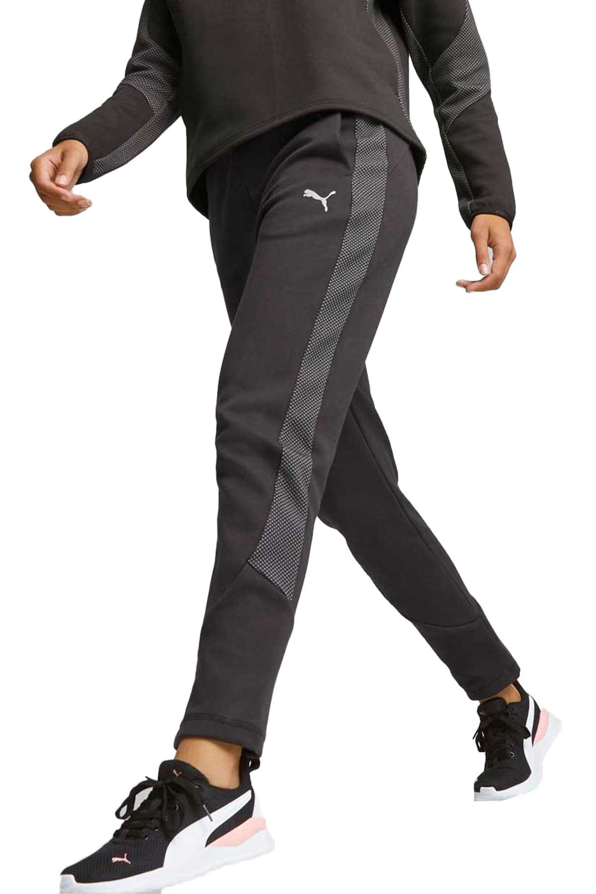 Puma Evostrıpe High-Waist Kadın Eşofman Altı 67607501 Siyah
