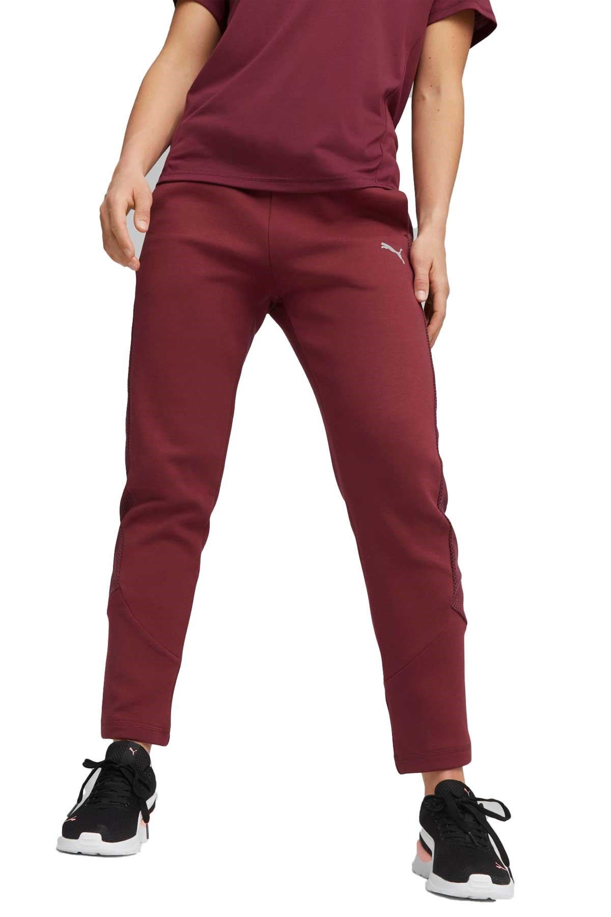 Puma Evostrıpe High-Waist Kadın Eşofman Altı 67607522 Bordo