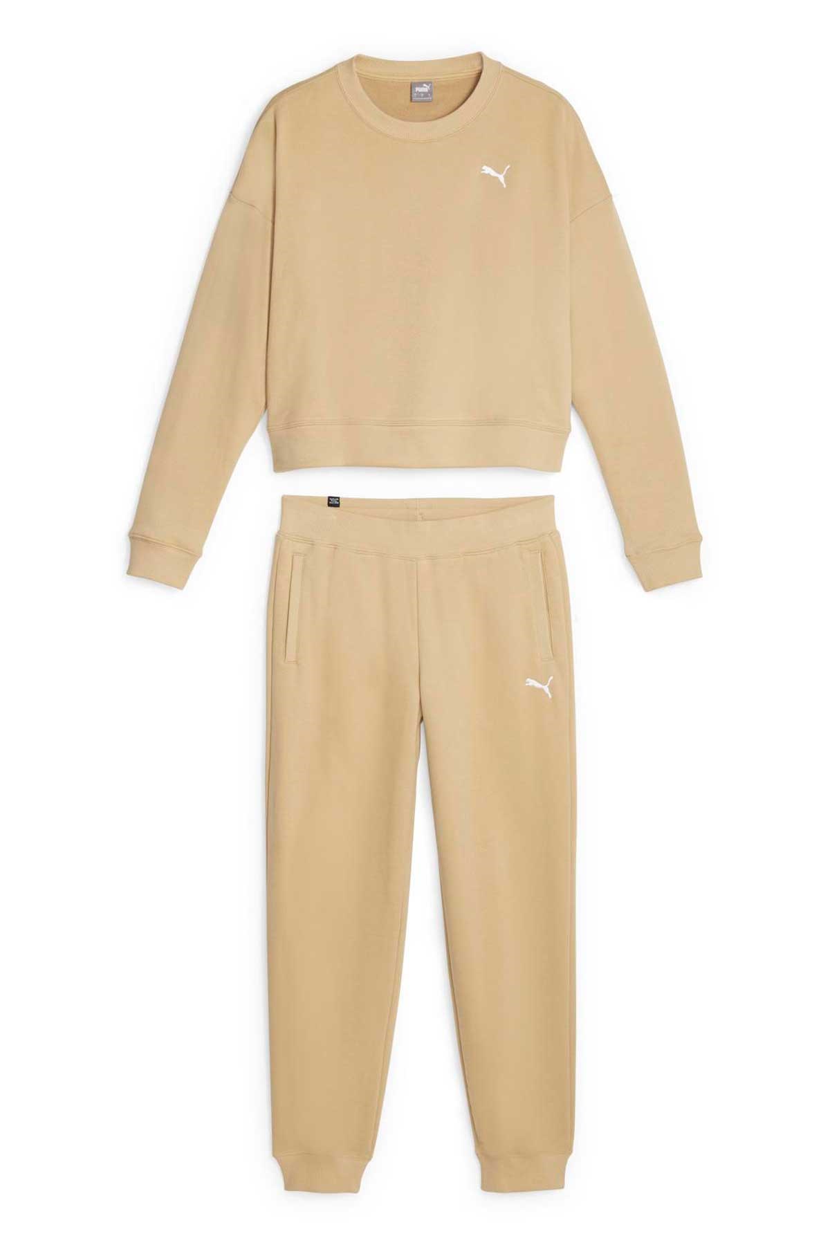 Puma Loungewear Suit Kadın Eşofman Takımı 67608984 Bej