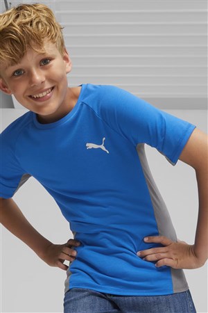 Puma Evostripe Çocuk Tişört 67627647 Mavi