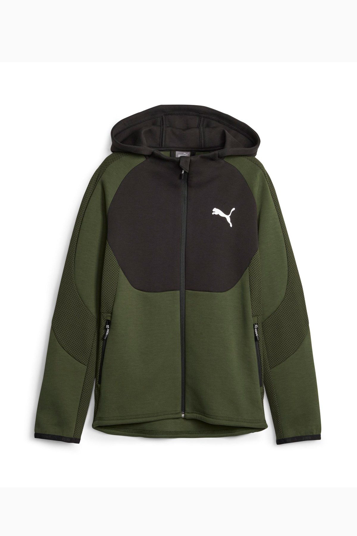 Puma Evostripe Full-Zip Çocuk Sweatshirt 67627731 Haki