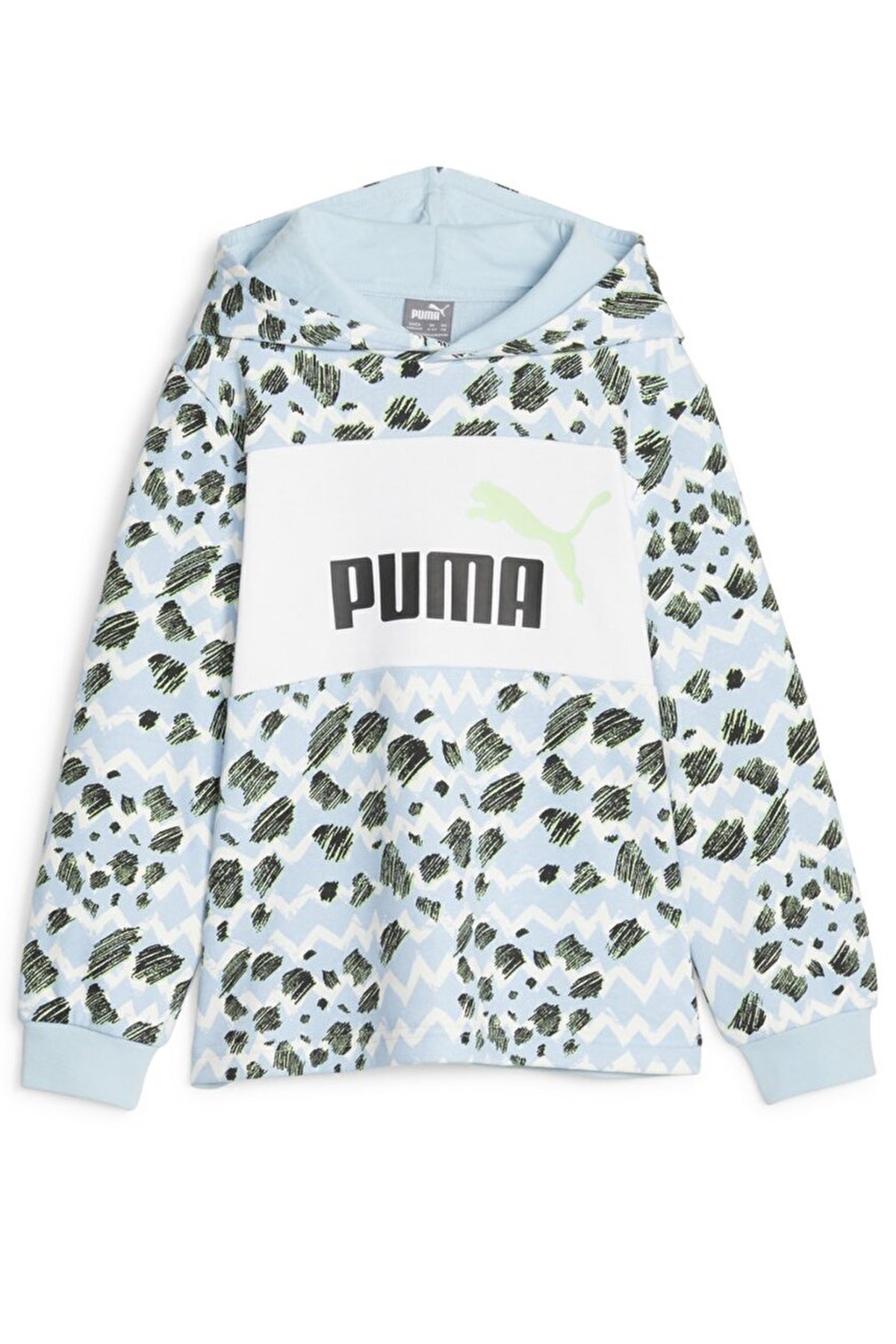 Puma Ess Mıx Mtch Hoodie Çocuk Sweat 67636568 Mavi