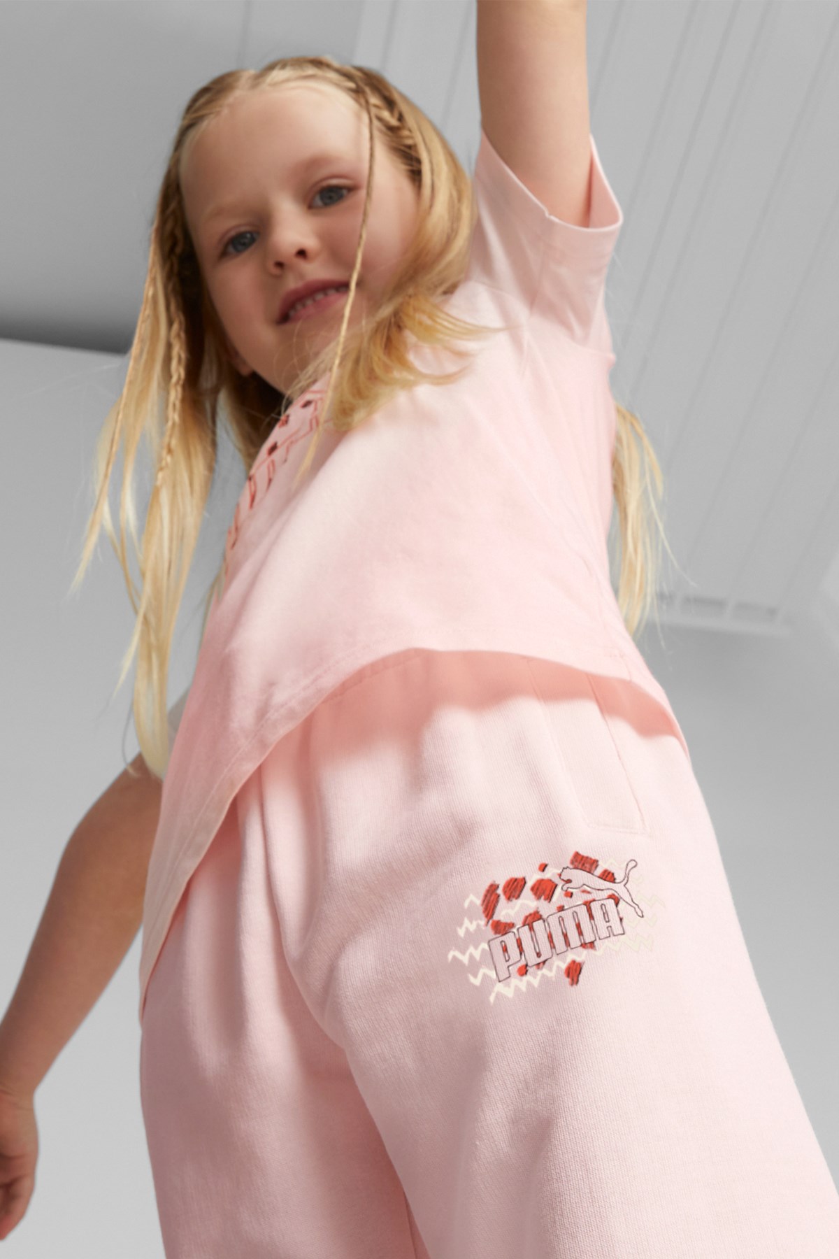 Puma Ess Mıx Mtch Sweatpants Çocuk Tek Alt 67636624 Pembe