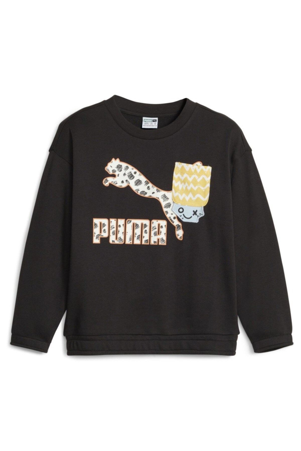 Puma Classıcs Mıx Mtch Crew Çocuk Sweat 67636901 Siyah
