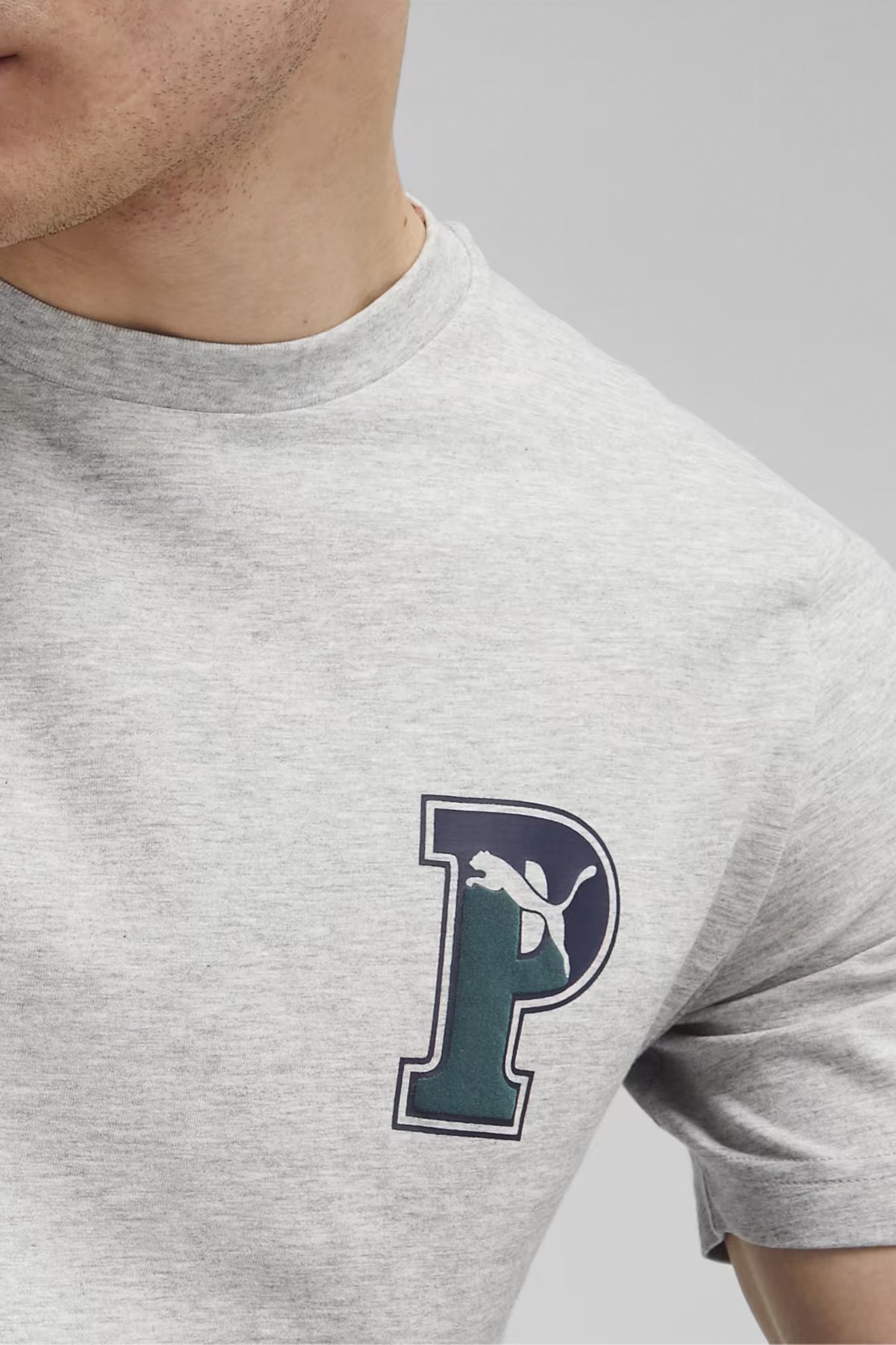 Puma Squad Graphic Erkek Tişört 67678304 Gri