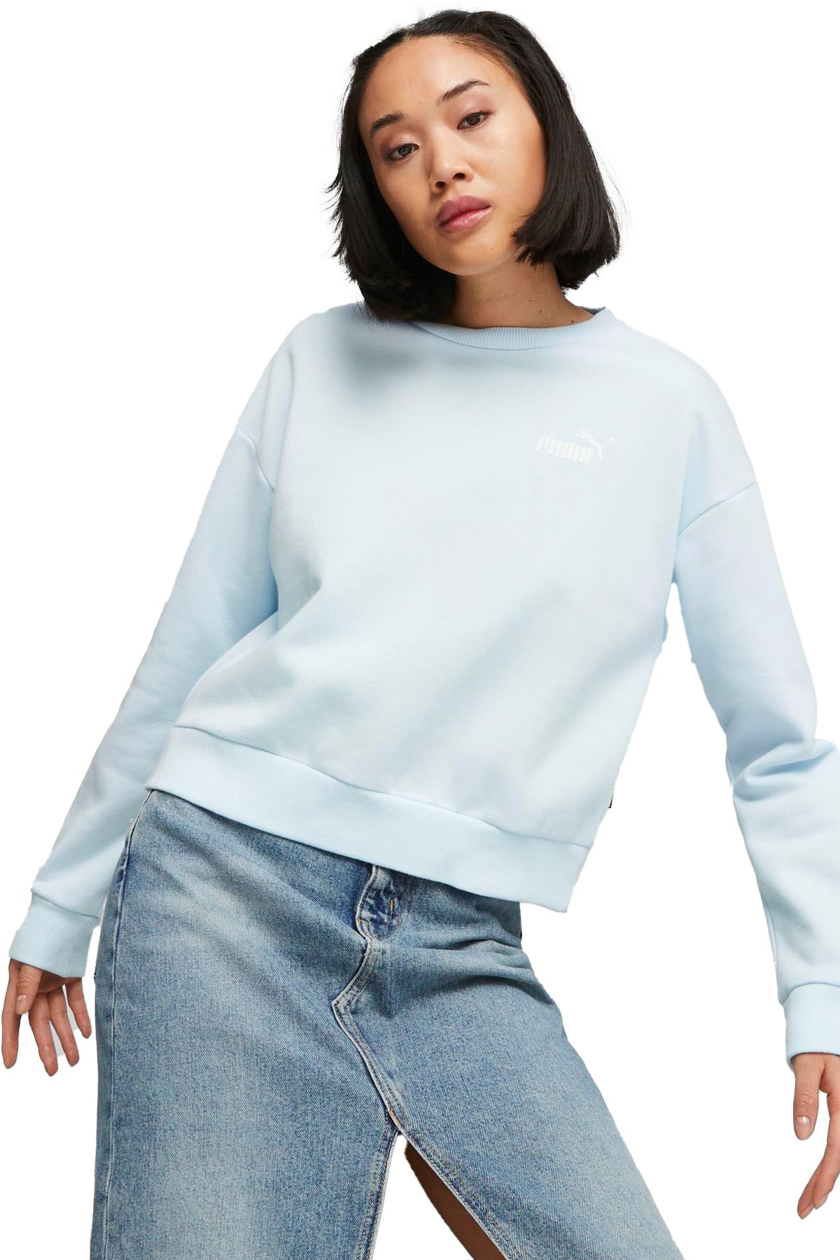 Puma Ess+ Relaxed Kadın Sweatshirt 67680169 Mavi