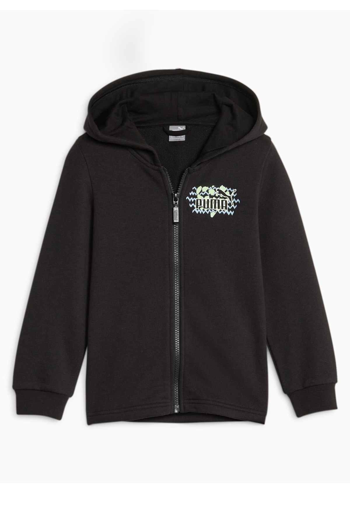 Puma Ess Mix Mtch Full-Zip Çocuk Sweatshirt 67683101 Siyah