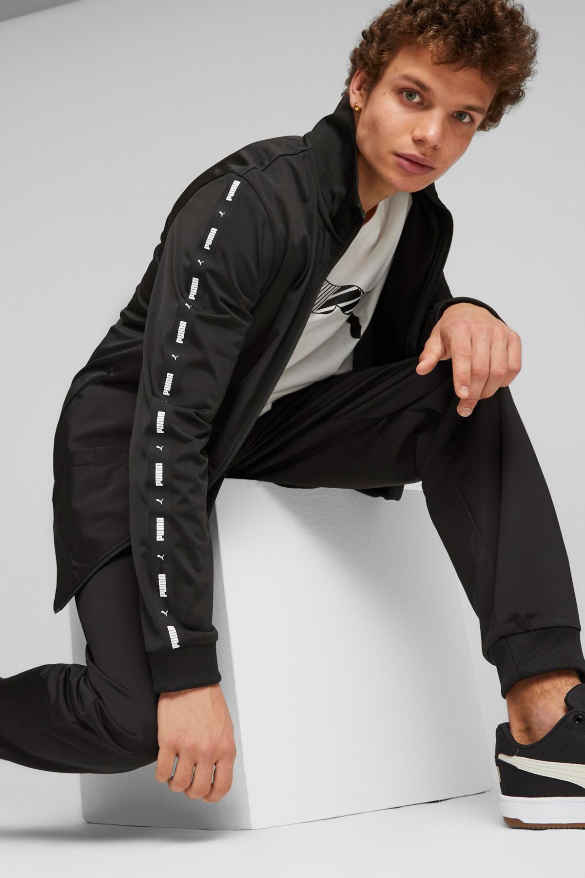 Puma Tape Poly Suit Cl Erkek Eşofman Takımı 67742901 Siyah