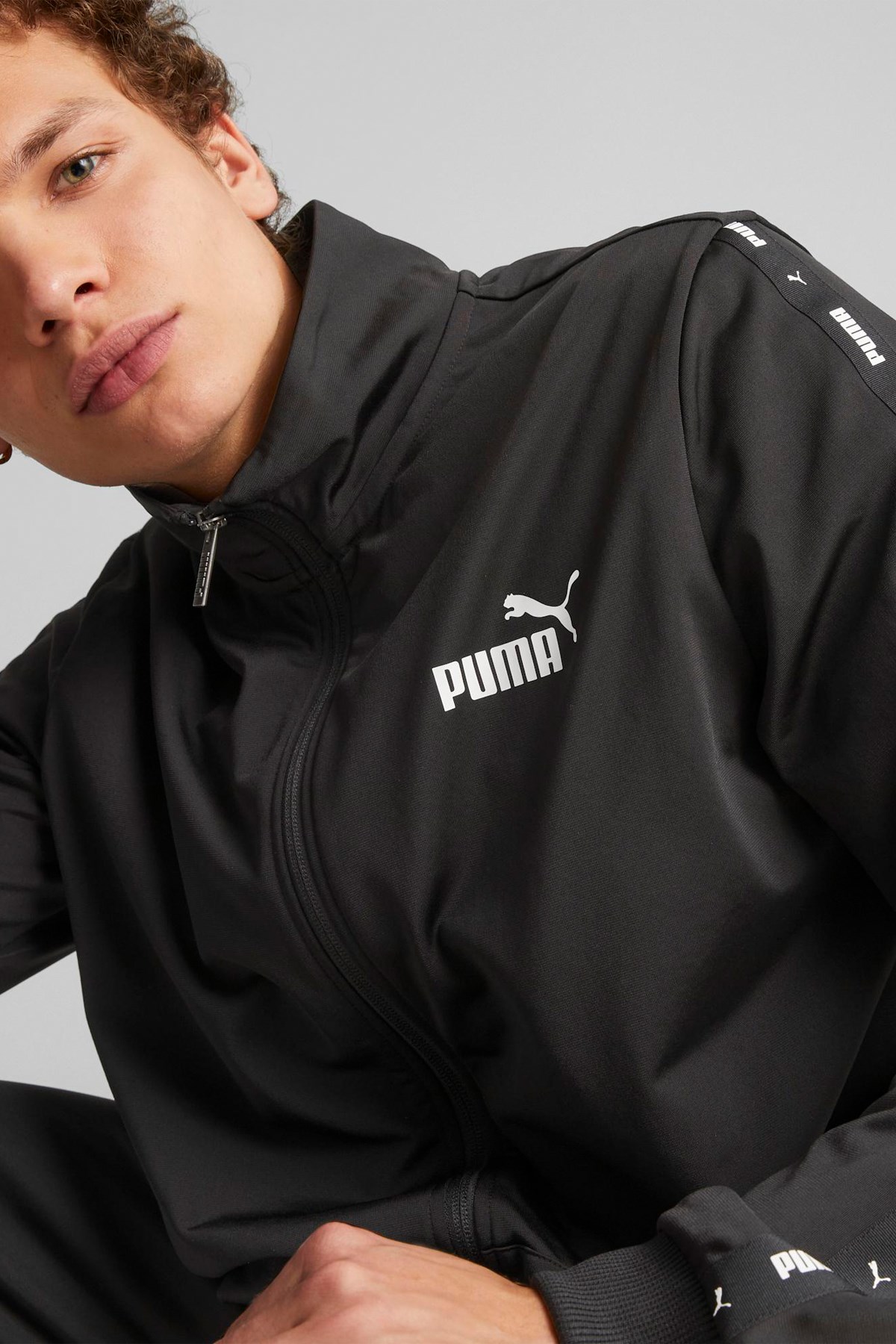Puma Tape Poly Suit Cl Erkek Eşofman Takımı 67742901 Siyah