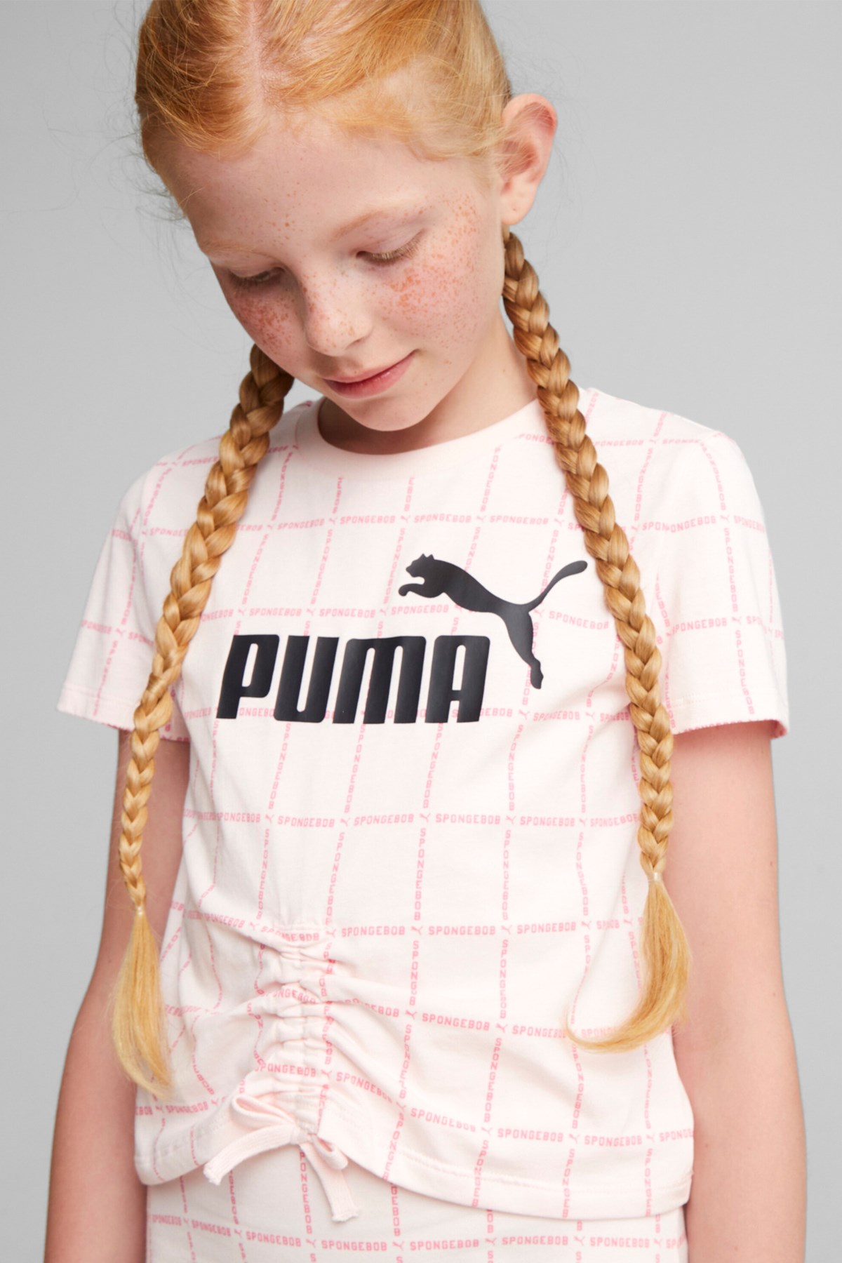 Puma X Spongebob Aop Çocuk Tişört 67758624 Pembe