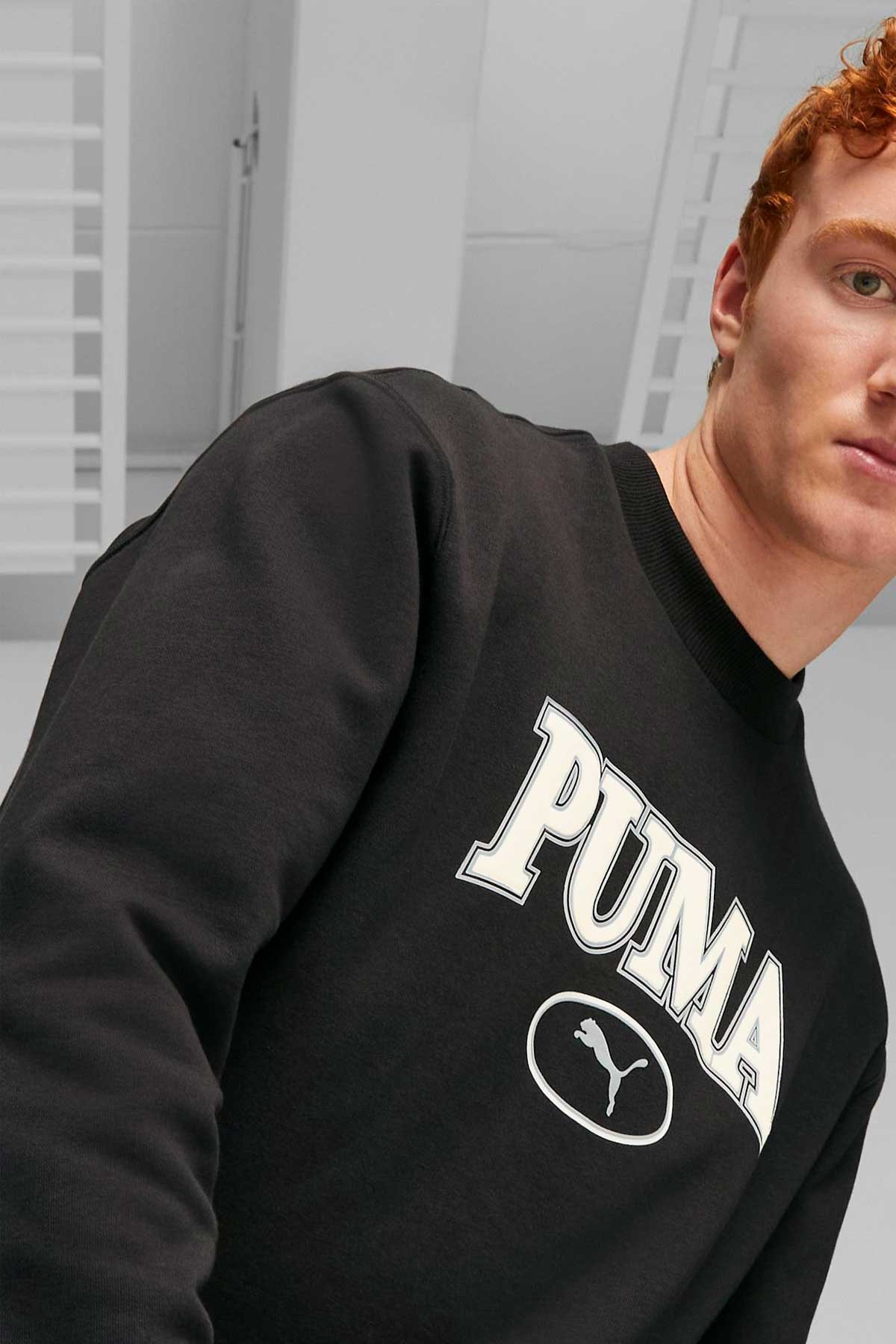 Puma Squad Crew Erkek Sweatshirt 67787301 Siyah