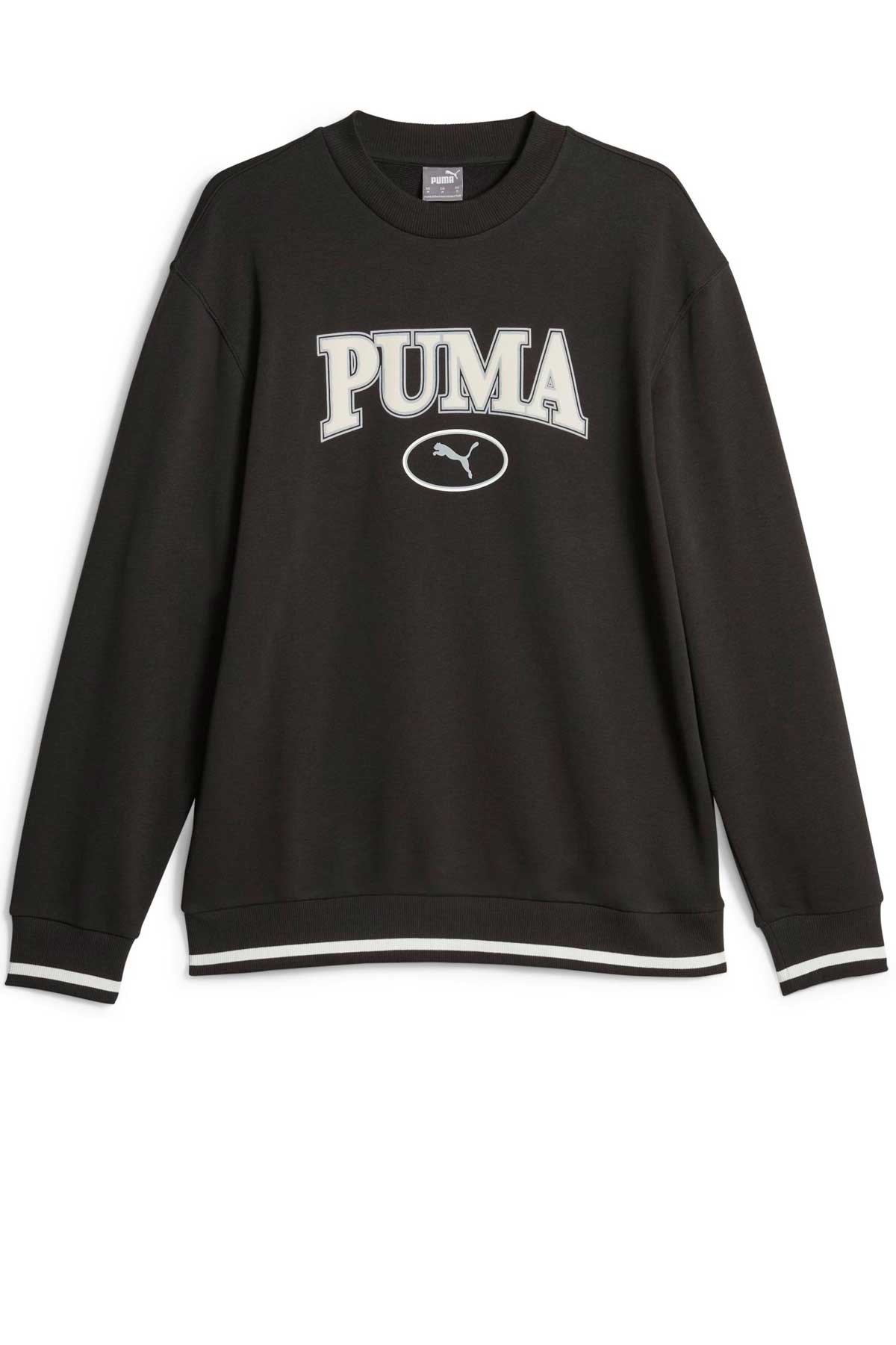 Puma Squad Crew Erkek Sweatshirt 67787301 Siyah