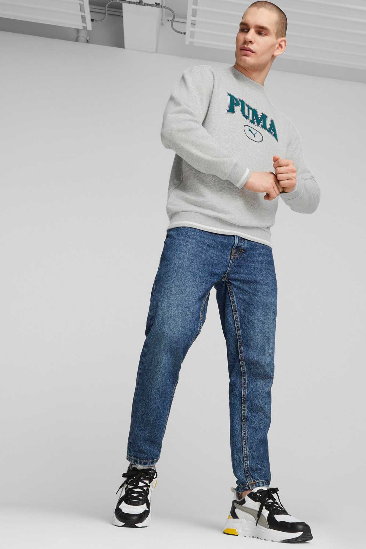 Puma Squad Crew Erkek Sweatshirt 67787304 Gri
