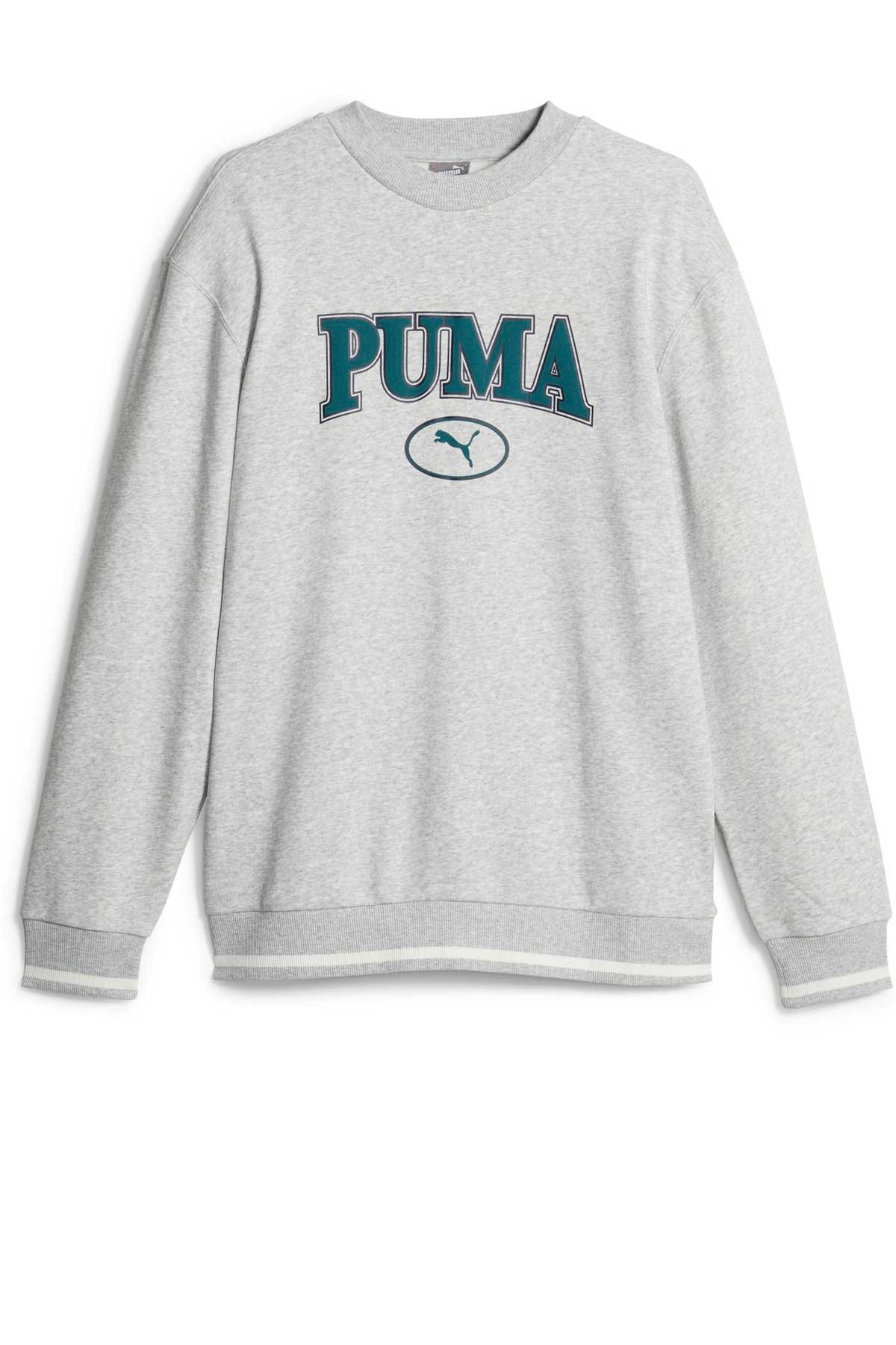 Puma Squad Crew Erkek Sweatshirt 67787304 Gri