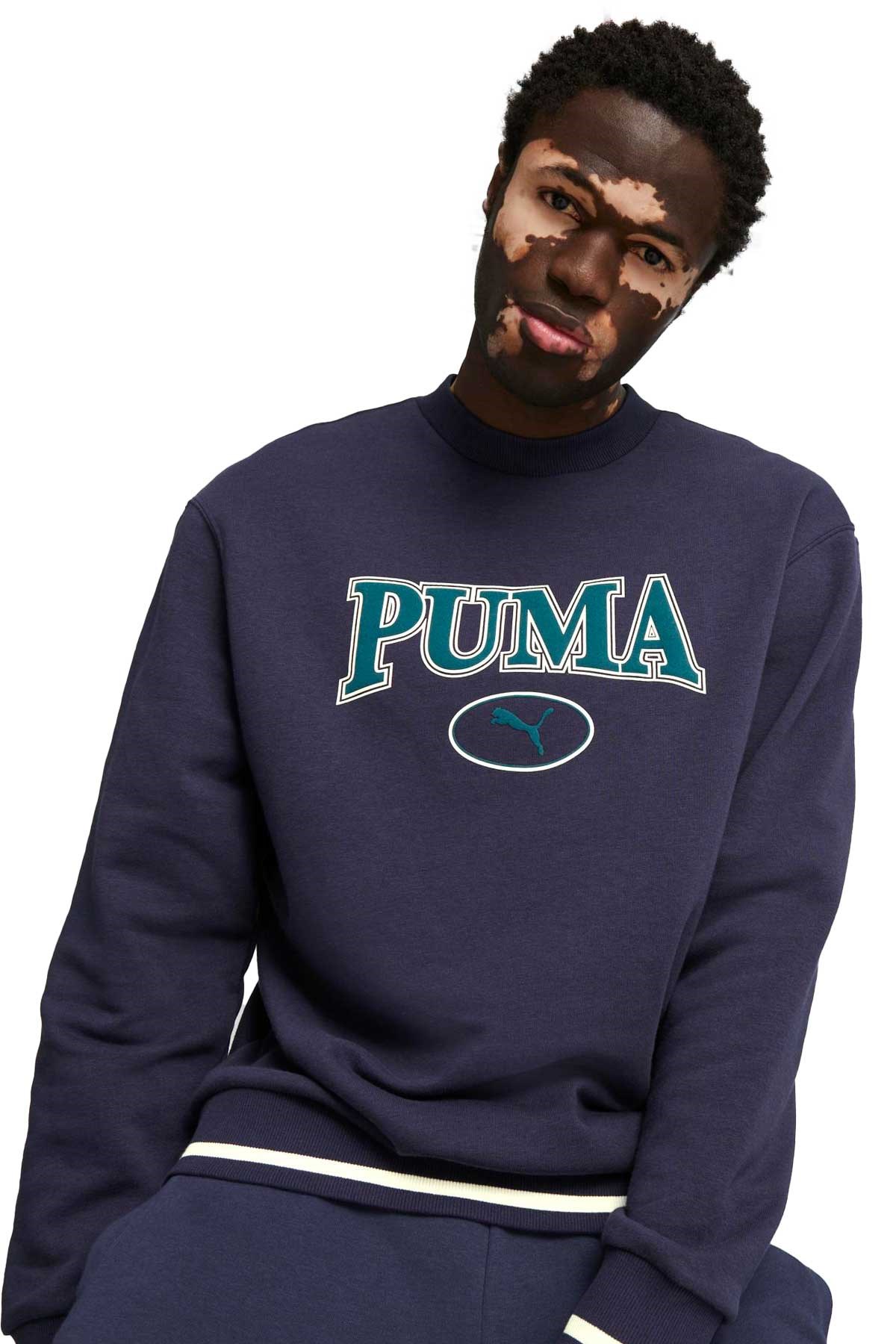 Puma Squad Crew Erkek Sweatshirt 67787306 Lacivert