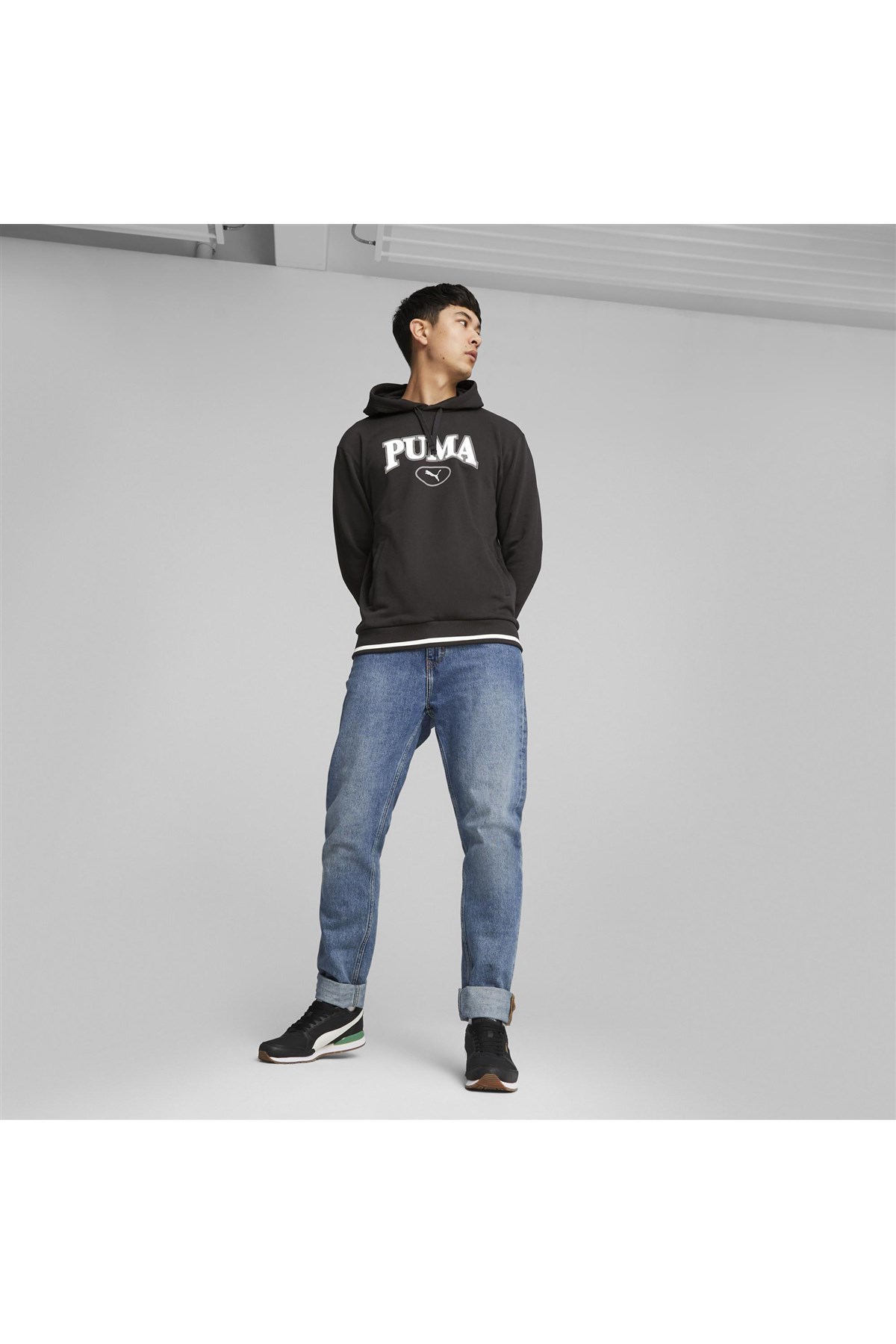 Puma Squad Hoodie Erkek Sweatshirt 67787401 Siyah