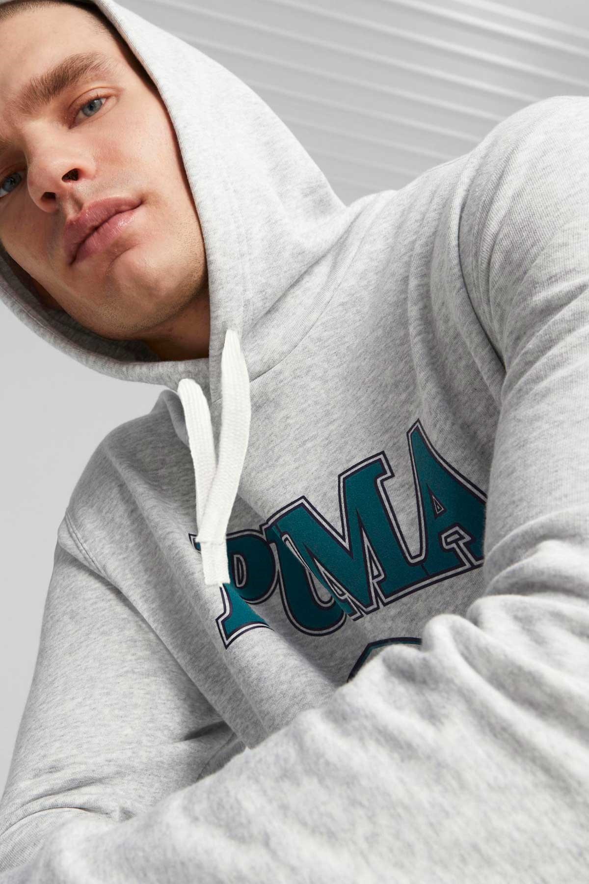 Puma Squad Hoodie Erkek Sweatshirt 67787404 Gri