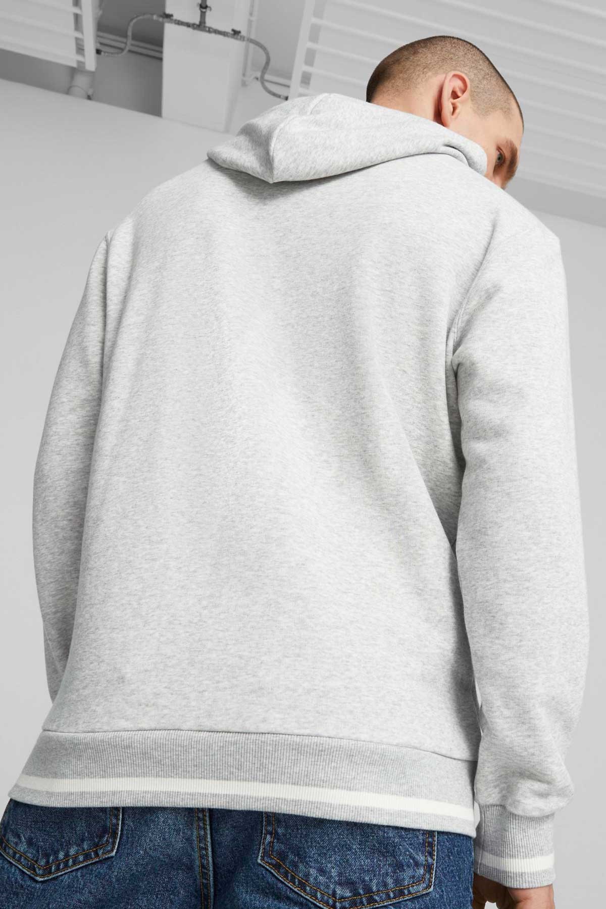 Puma Squad Hoodie Erkek Sweatshirt 67787404 Gri