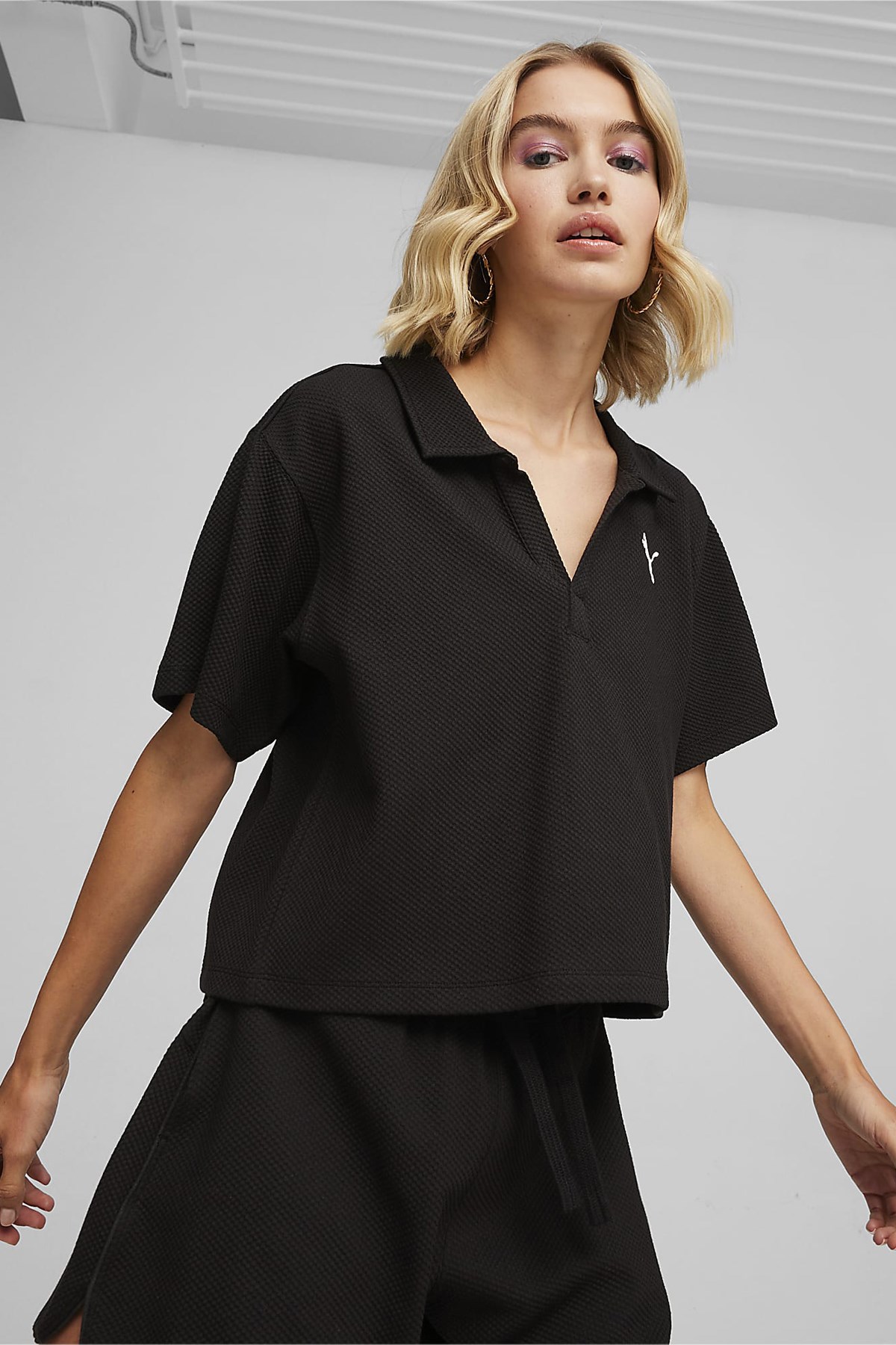 Puma Her Polo Kadın Tişört 67788401 Siyah