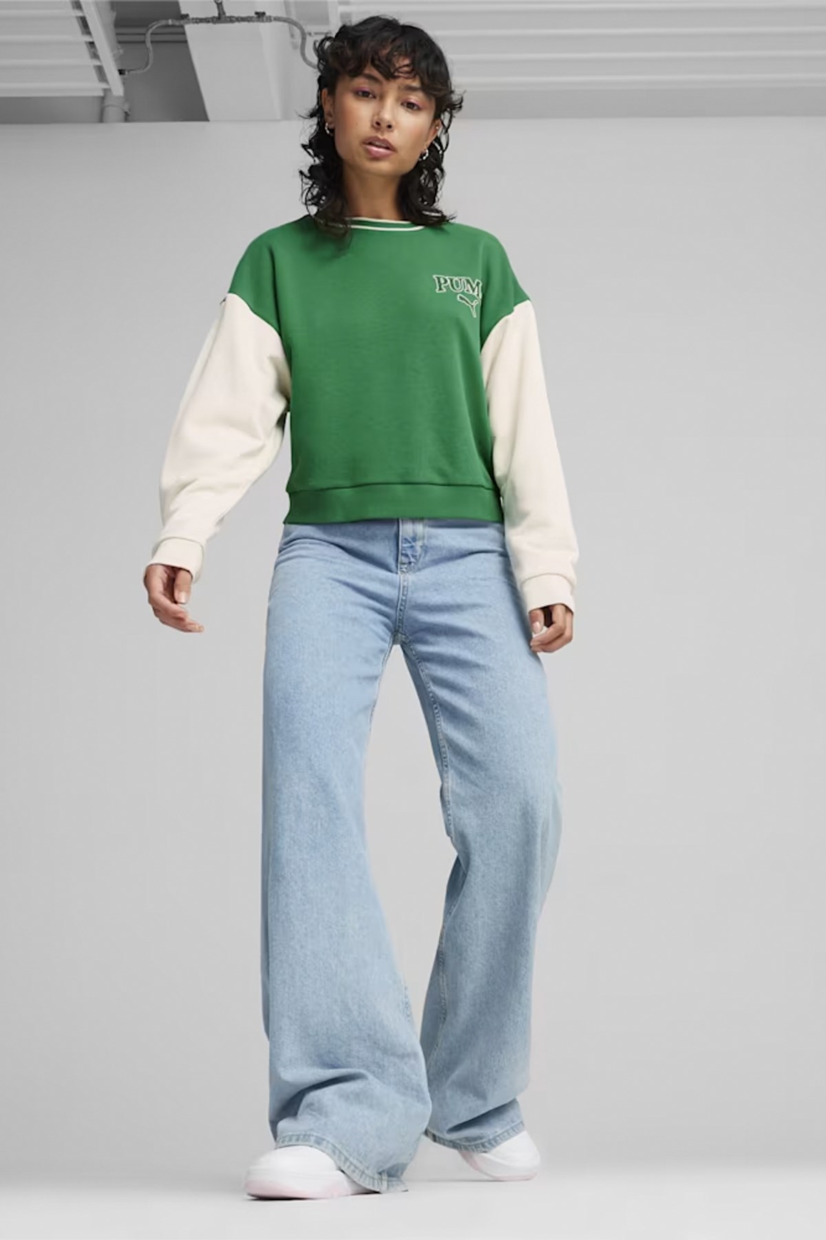 Puma Squad Crew Tr Kadın Sweat 67789886 Yeşil