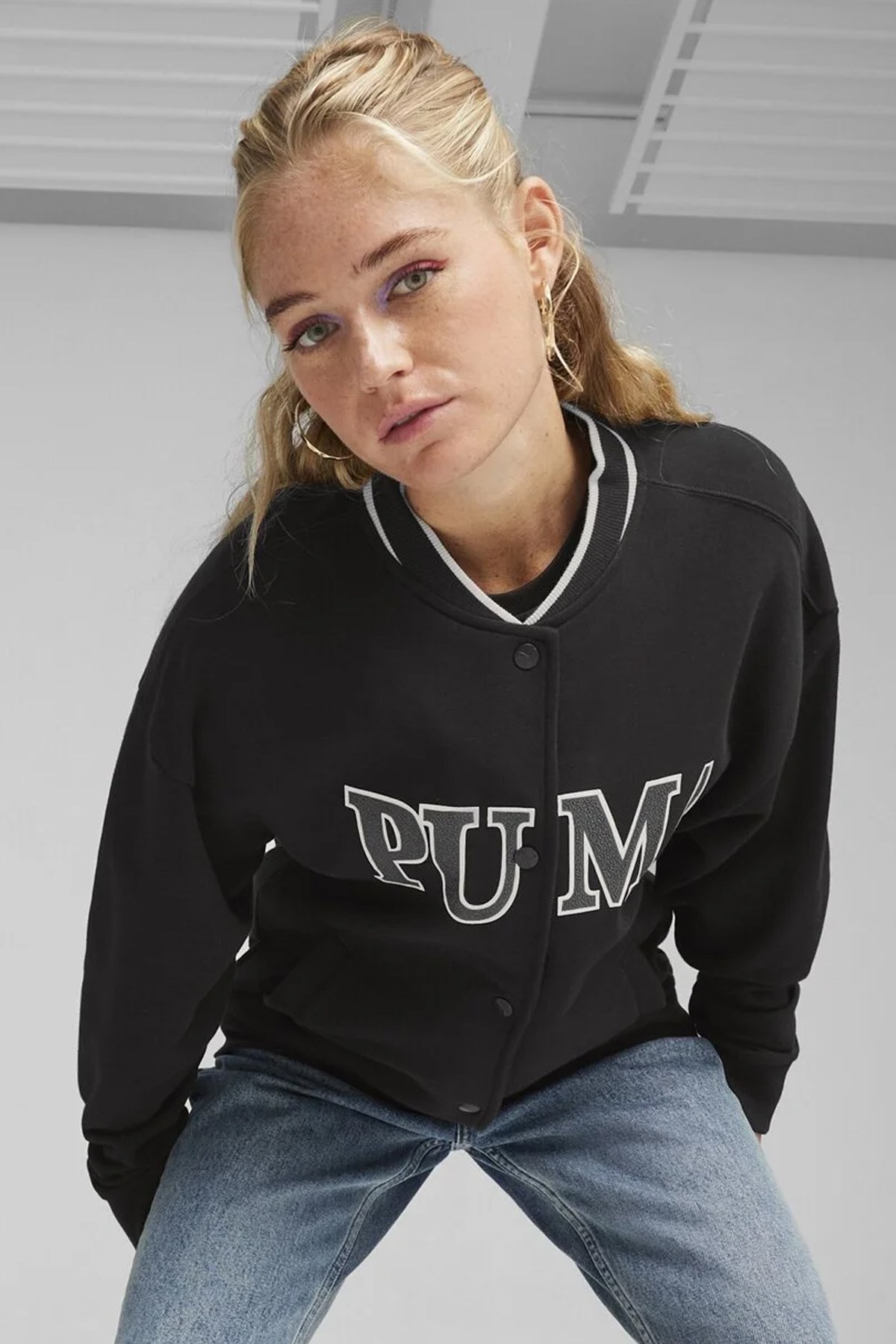 Puma Squad Track Kadın Sweatshirt 67790201 Siyah