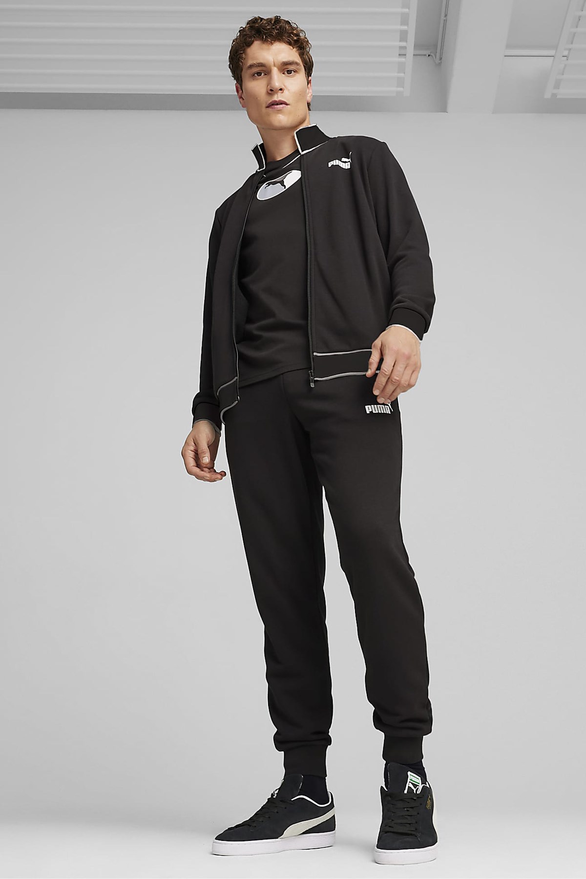 Puma Sweat Erkek Eşofman Takımı 67888901 Siyah