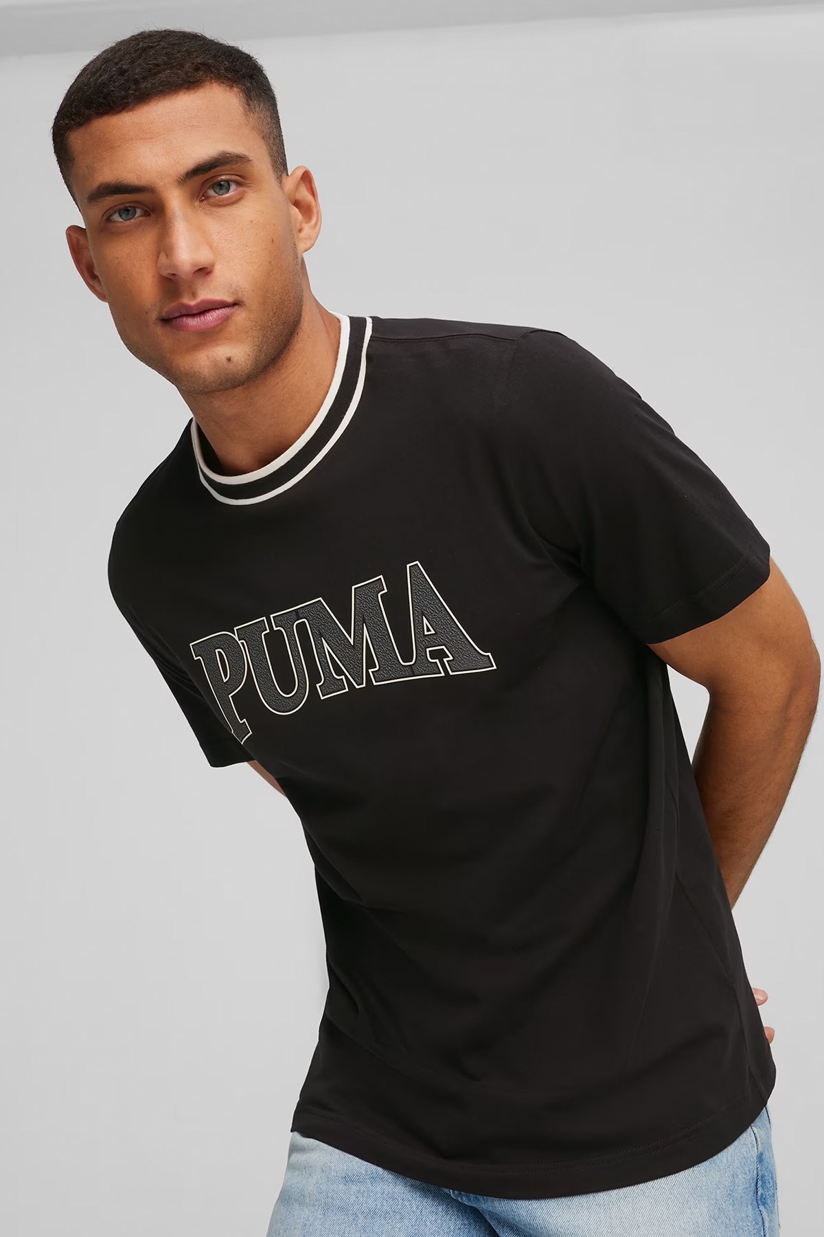 Puma Squad Graphic Erkek Tişört 67896701 Siyah