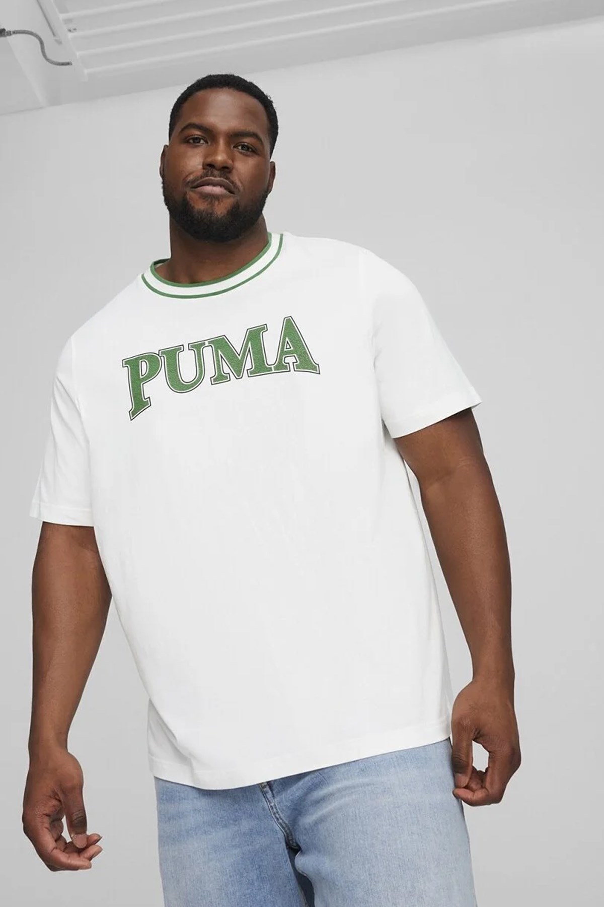 Puma Squad Graphic Erkek Tişört 67896753 Beyaz