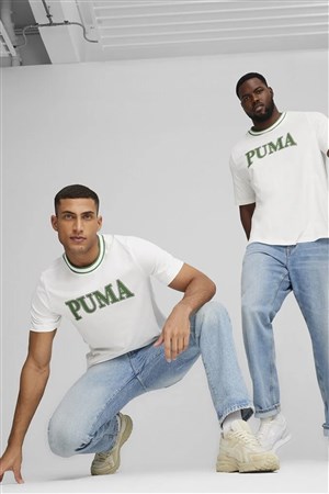 Puma Squad Graphic Erkek Tişört 67896753 Beyaz