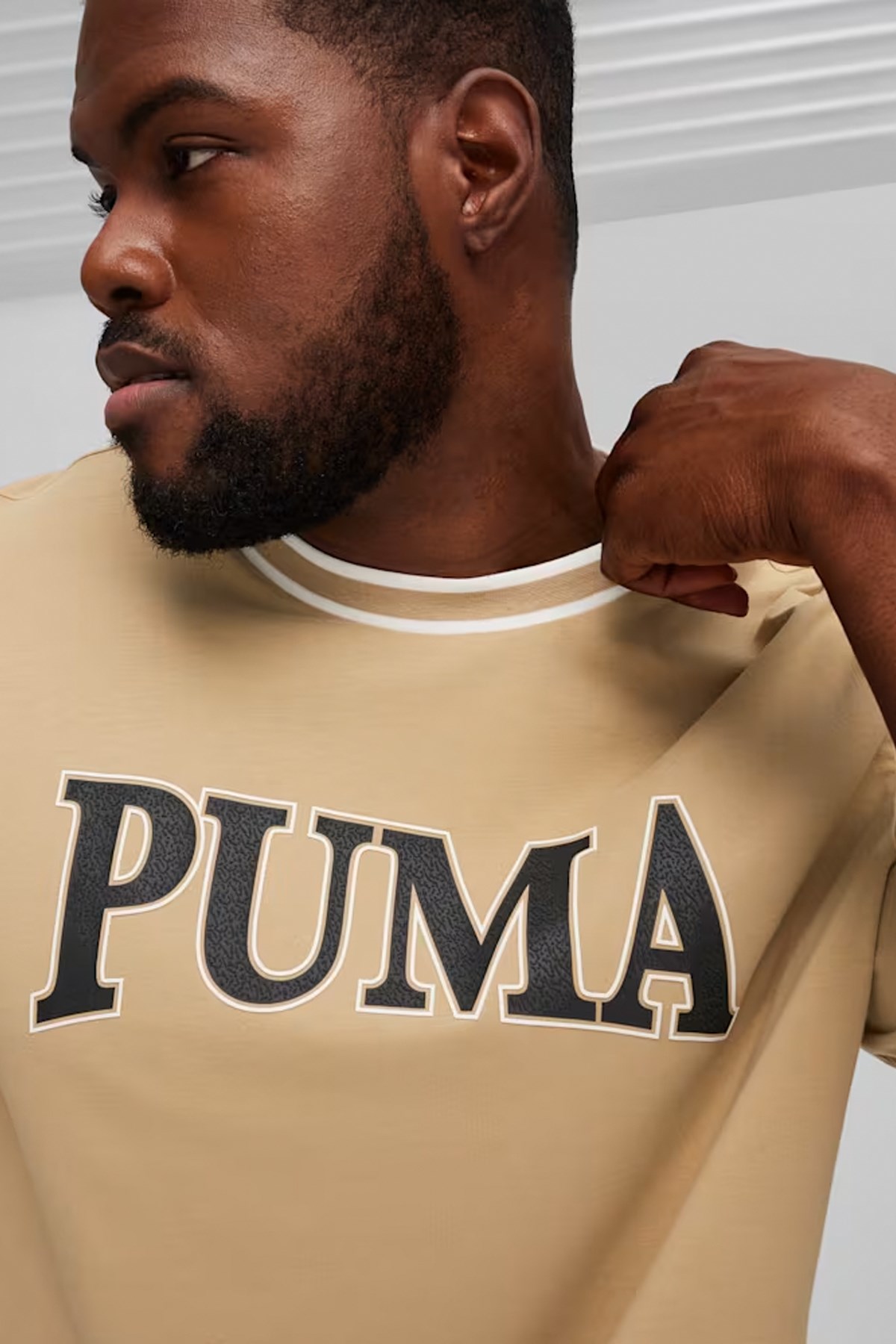 Puma Squad Big Graphic Erkek Tişört 67896783 Bej