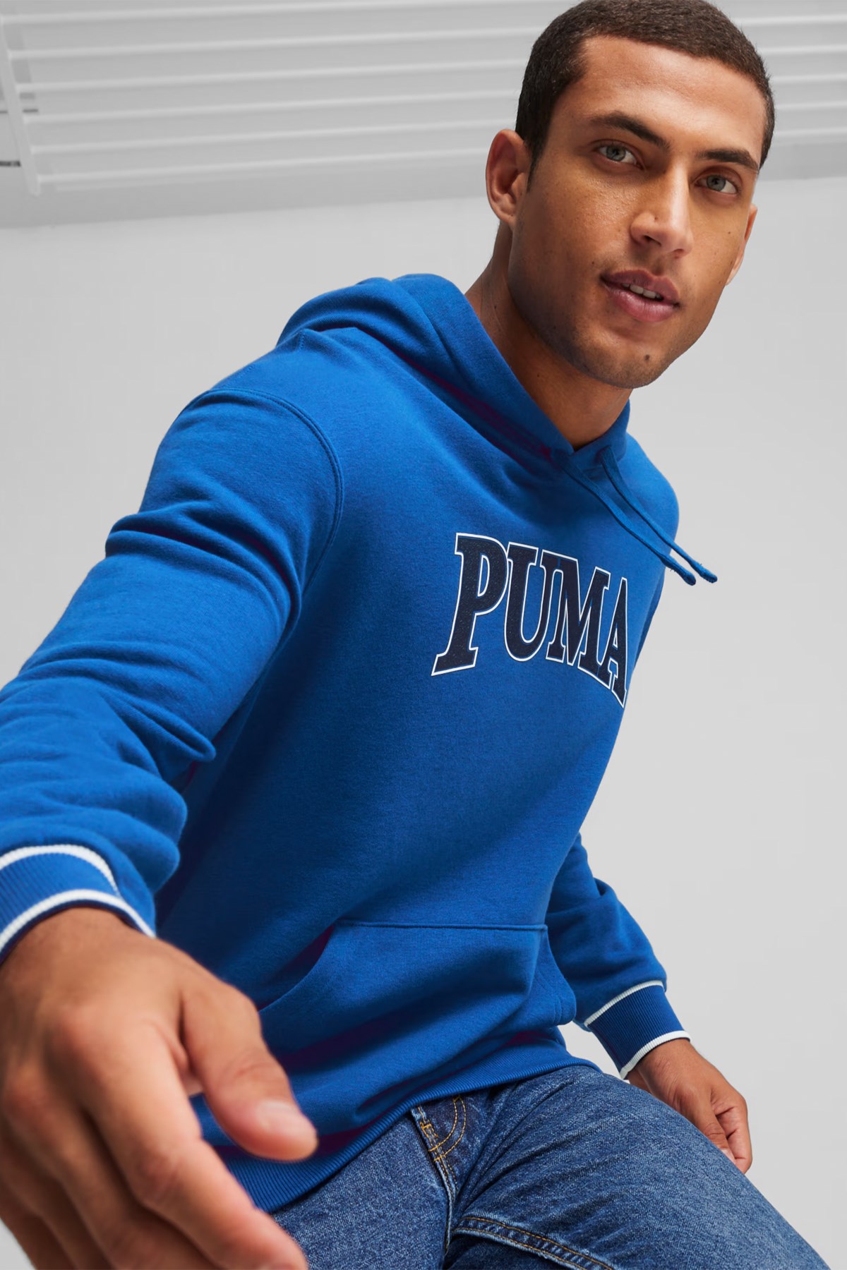Puma Squad Hoodie Erkek Sweat 67896917 Mavi