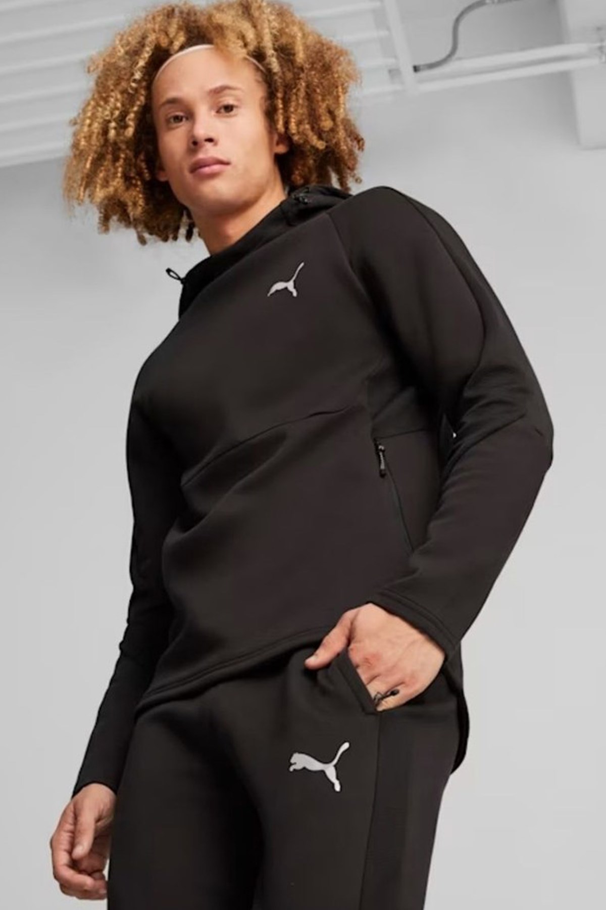 Puma Evostrıpe Hoodie Erkek Sweat 67899401 Siyah