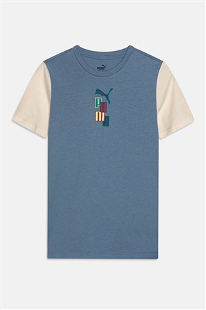 Puma Ready Set Better Tee Çocuk Tişört 67926920 Mavi